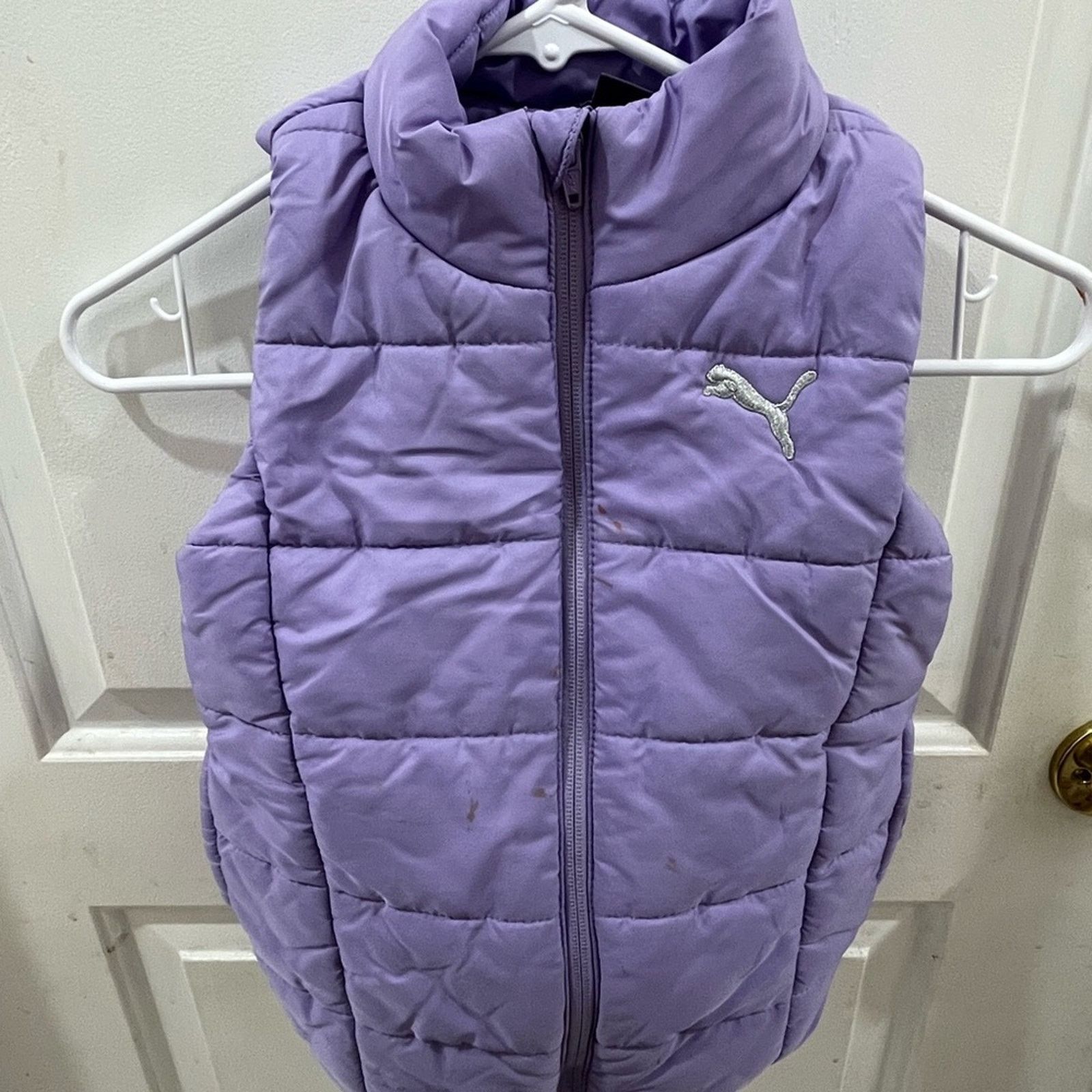 Puma PUMA Womens Warm Puffer Down Vest Jacket Purple XS Size XS / US 0-2 / IT 36-38 - 1 Thumbnail