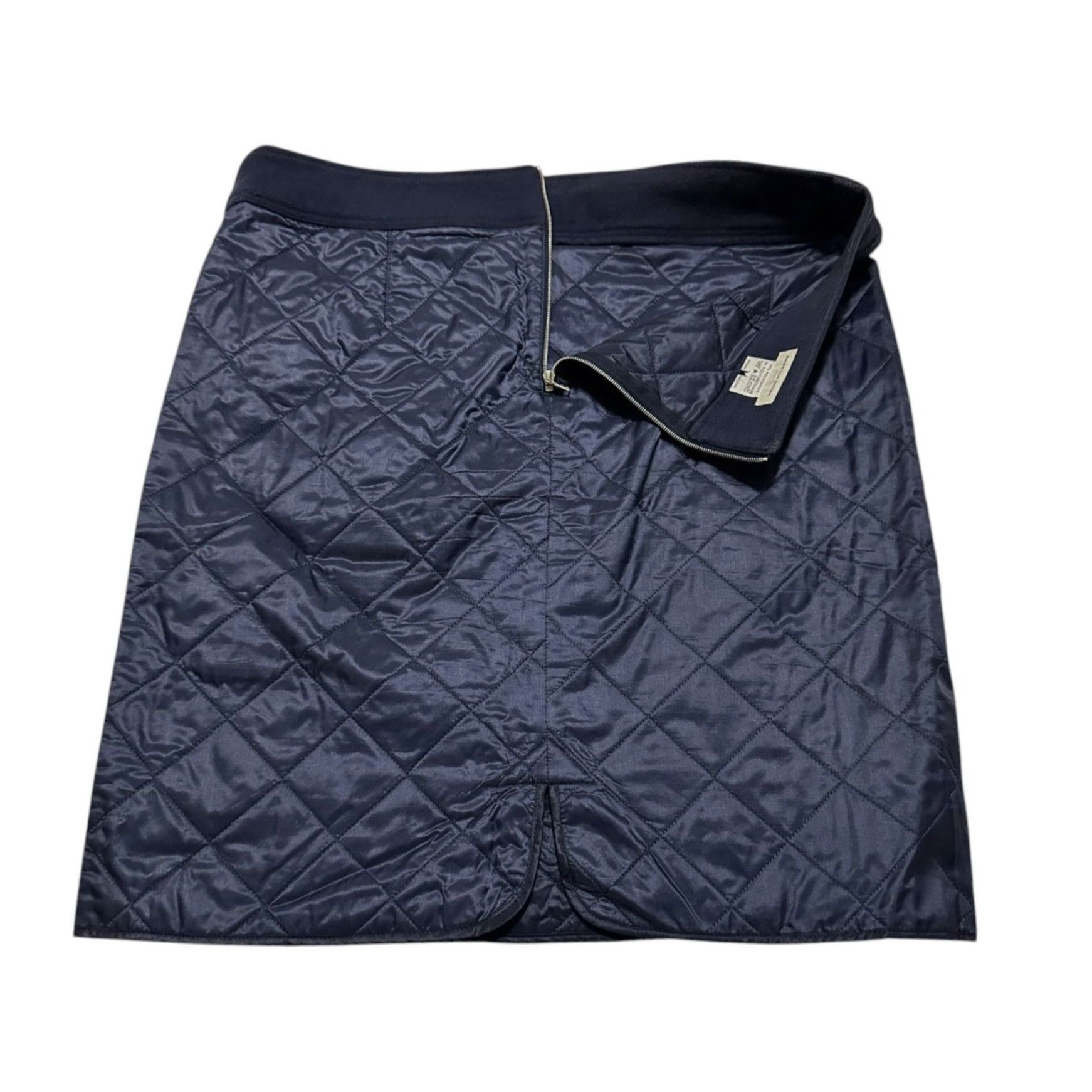 Dries Van Noten Dries Van Noten Blue Quilted Straight Skirt, Size 42EU Size 30" / US 8 / IT 44 - 6 Thumbnail