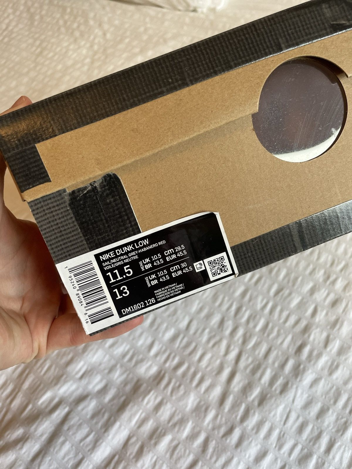 Nike × Off-White Nike x Off-White Dunk Low, Lot 23, UK10.5 / US11.5 Size US 11.5 / EU 44-45 - 15 Thumbnail