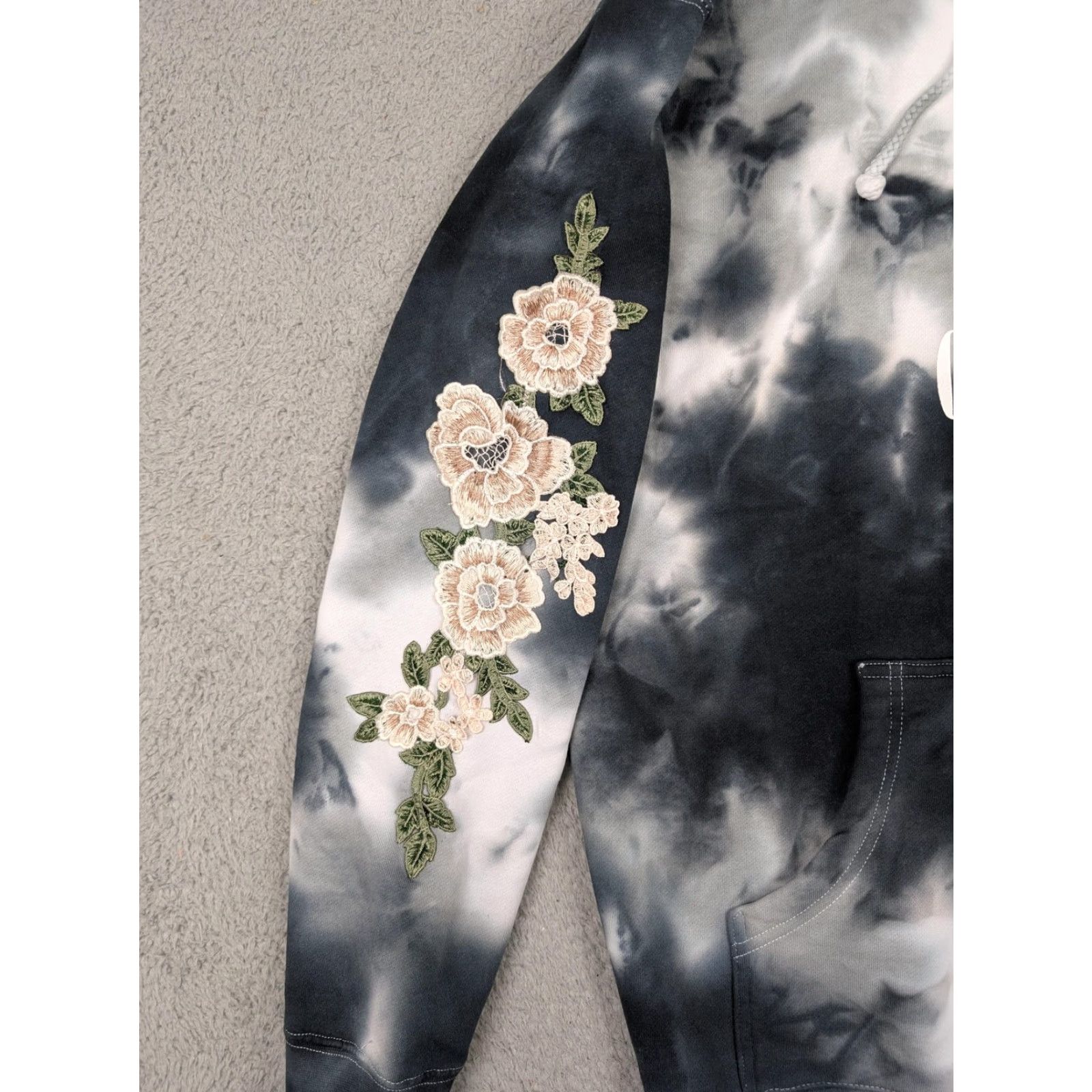 Vintage Civil Regime Marvel Miles Morales Marble Rose Hoodie Mens S Gray Size US S / EU 44-46 / 1 - 6 Thumbnail