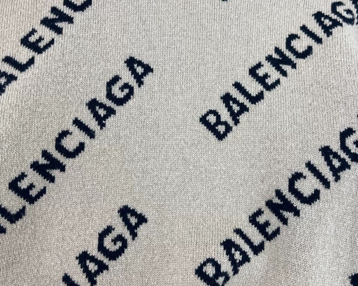 Balenciaga Balenciaga camel bullet screen logo wool sweater Size US XS / EU 42 / 0 - 5 Thumbnail