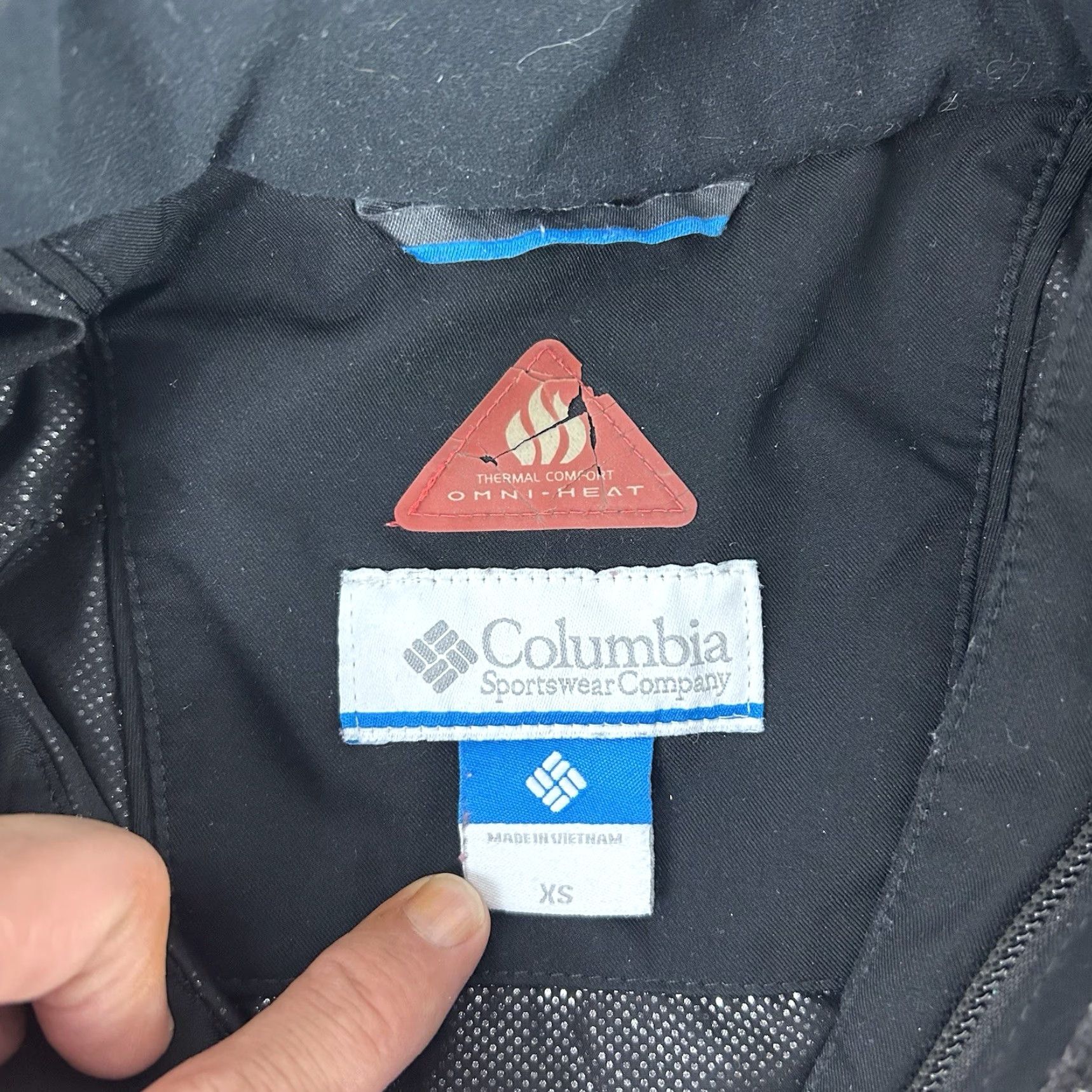 Vintage Columbia Jacket Womens XS Omni Heat Black - No Hood - Regular Fit - Mid-Length - Softshell - Heated - Outdoor - Fall Winter - Machine Washable Size XS / US 0-2 / IT 36-38 - 3 Thumbnail