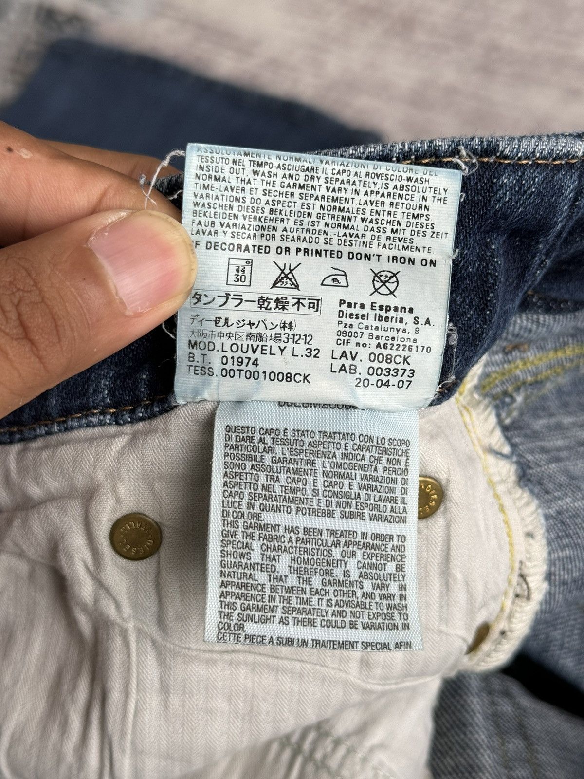 Diesel Vintage Diesel Super Flared Denim / Tornado Goa Mart Size US 31 - 12 Thumbnail