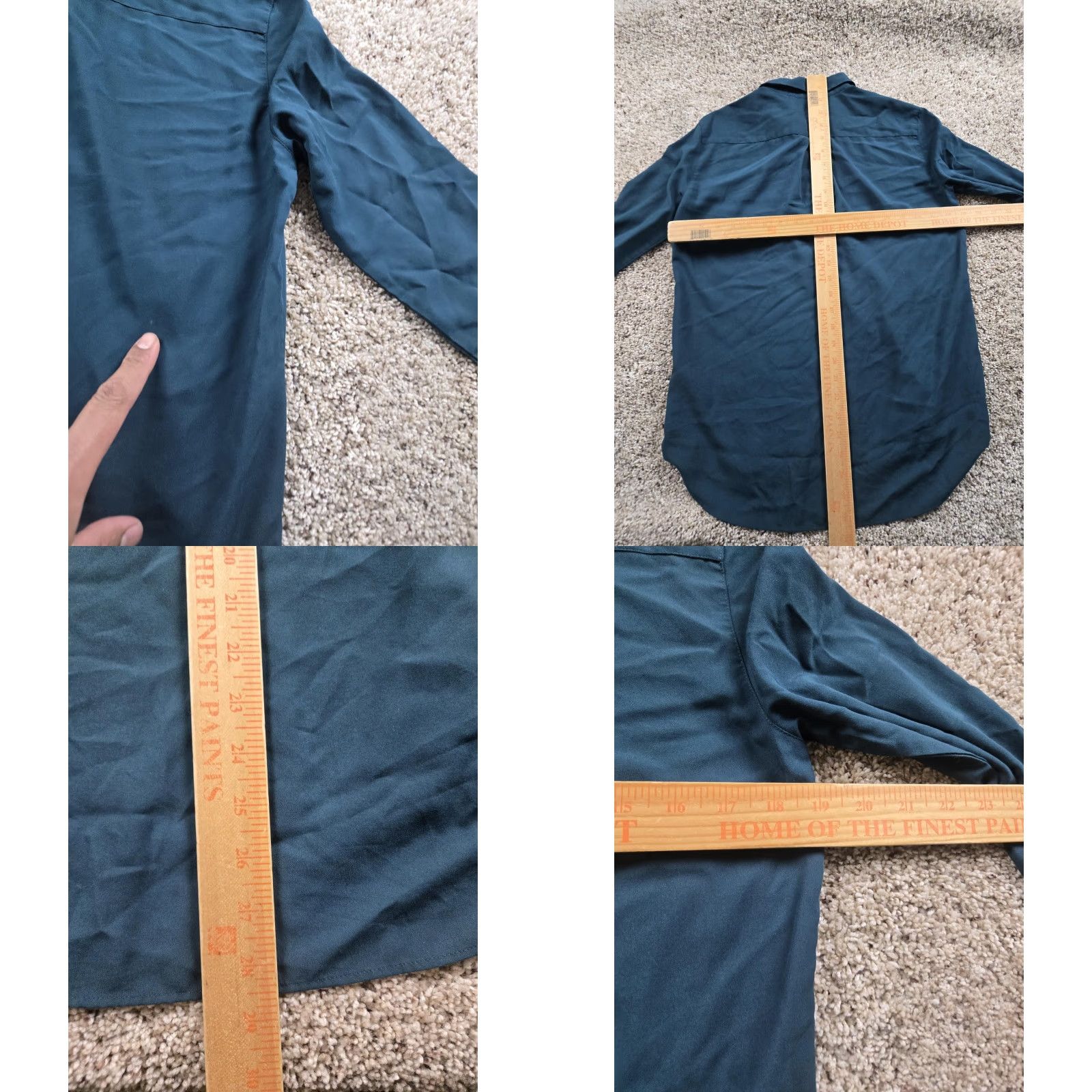 Uniqlo Uniqlo Shirt Womens XS Blue Long Sleeve Button-Up Tunic Rayon Blend Blouse Top Size XS / US 0-2 / IT 36-38 - 8 Thumbnail