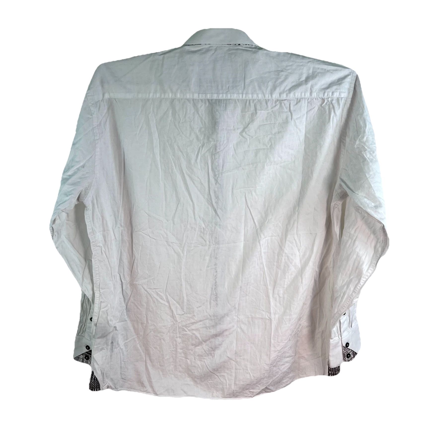 Maceoo VINTAGE No, Maceoo Einstein Connect White Gray Button-Up Long Sleeve Shirt Adult 3XL White Cotton Button-Up Designer 90s Mens Size US XXL / EU 58 / 5 - 2 Thumbnail