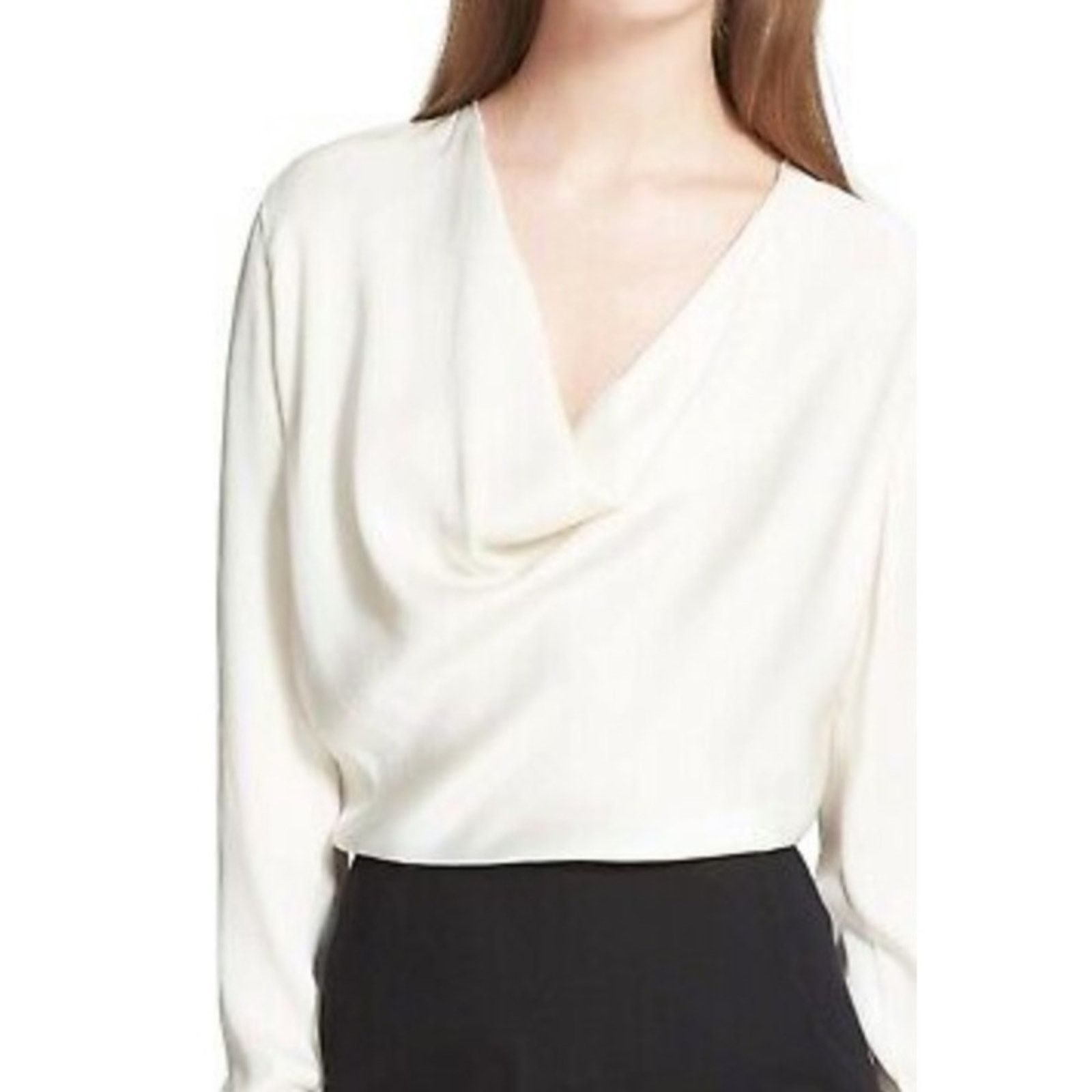 Lanvin Lanvin Paris Black Ivory Color Block Draped Career Dress 38 Size S / US 4 / IT 40 - 12 Thumbnail