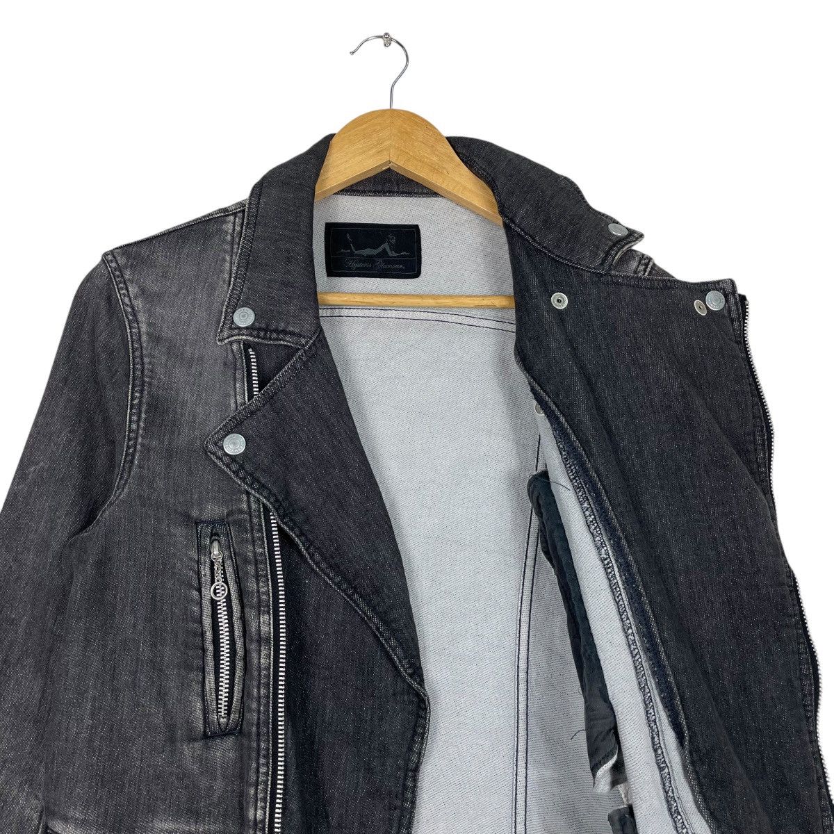 Hysteric Glamour × Japanese Brand 💥HYSTERIC GLAMOUR DENIM PERFECTO JACKET Size US S / EU 44-46 / 1 - 10 Thumbnail
