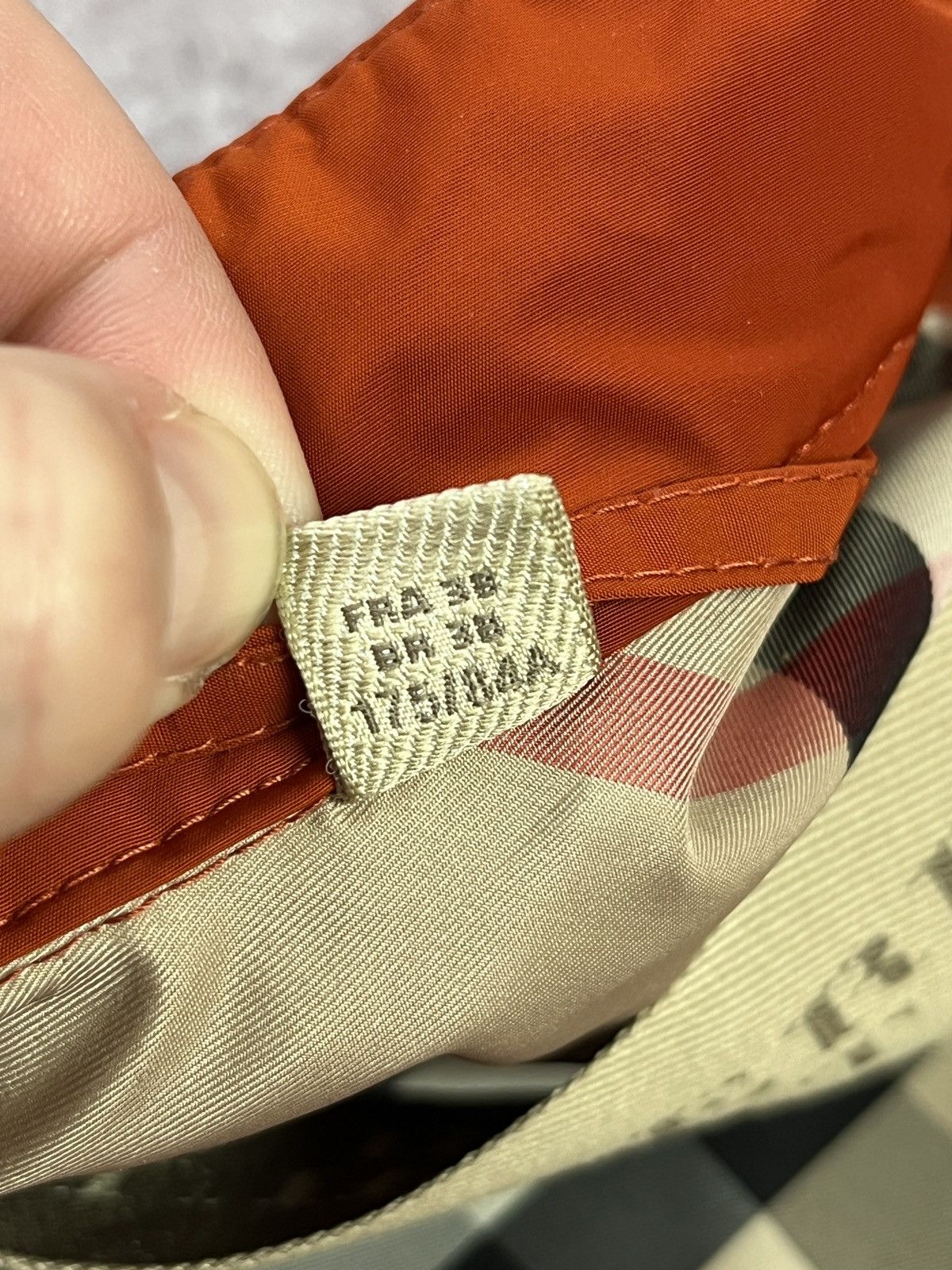 Burberry Burberry Brit Orange Trench Coat Nova Check Lightweight Size S / US 4 / IT 40 - 15 Thumbnail