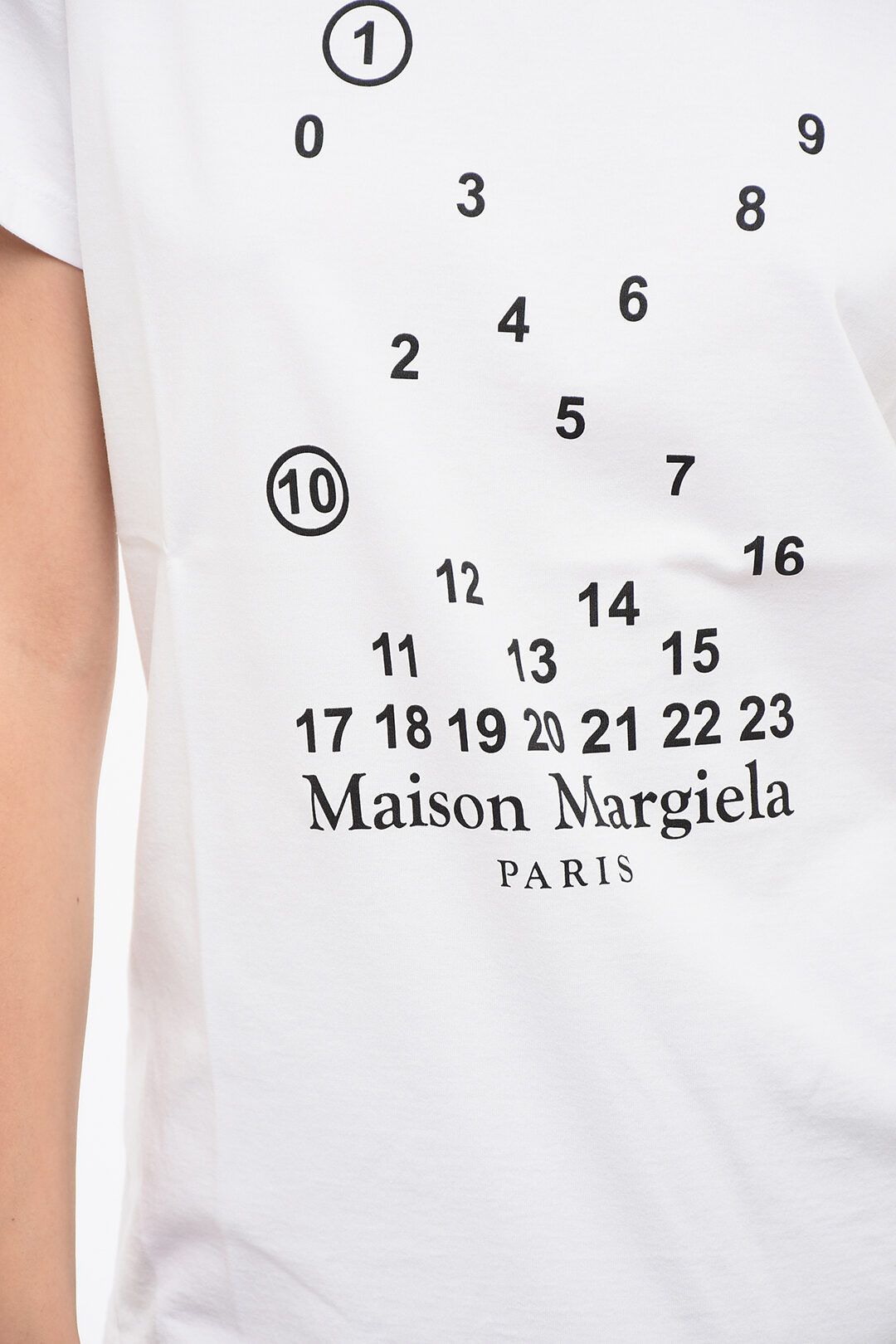Maison Margiela og1mm0825 Cotton Crewneck T-Shirt in White Size XS / US 0-2 / IT 36-38 - 3 Thumbnail