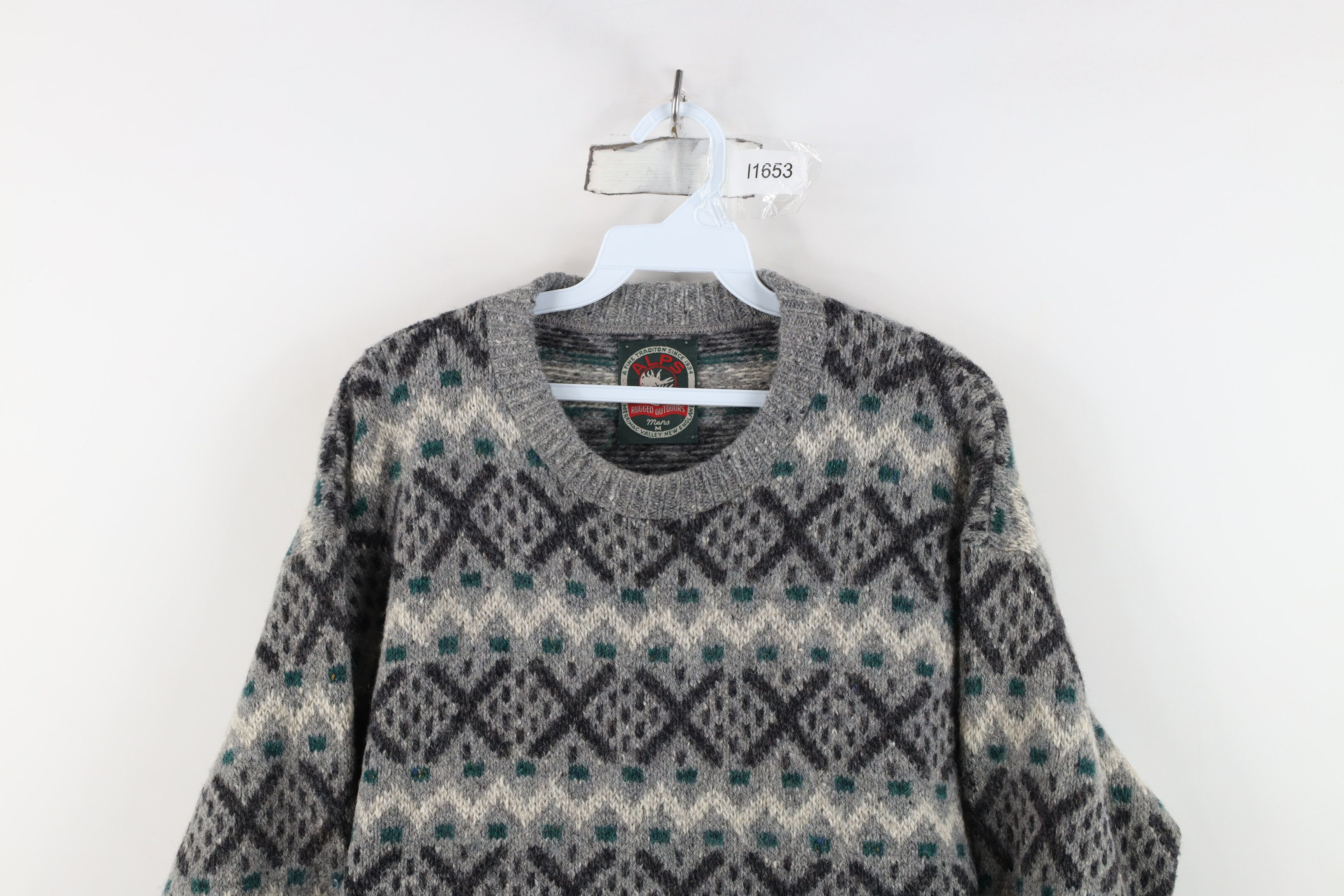 Vintage AS IS Vintage 90s Streetwear Wool Blend Knit Sweater USA Size US M / EU 48-50 / 2 - 2 Thumbnail