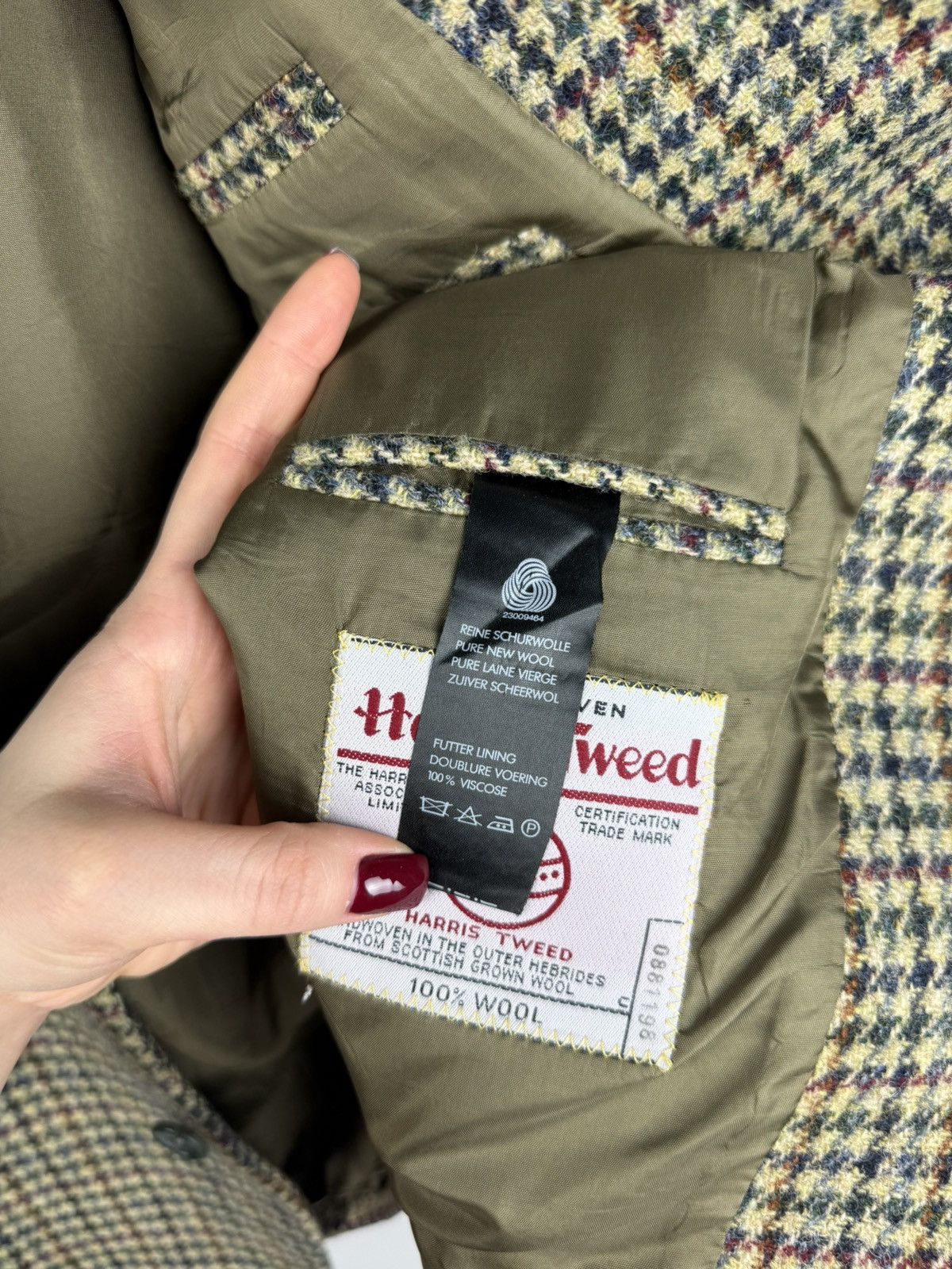 Harris Tweed × Vintage Harris Tweed Vintage Men’s Wool Blazer Jacket Sportcoat Size 46R - 22 Thumbnail