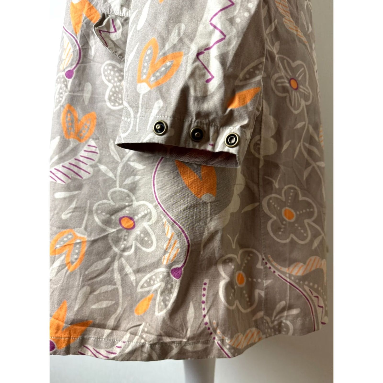 Vintage Gudrun Sjoden Jacket Coat Womens M Brown Cotton Coat Jacket Size M / US 6-8 / IT 42-44 - 5 Thumbnail