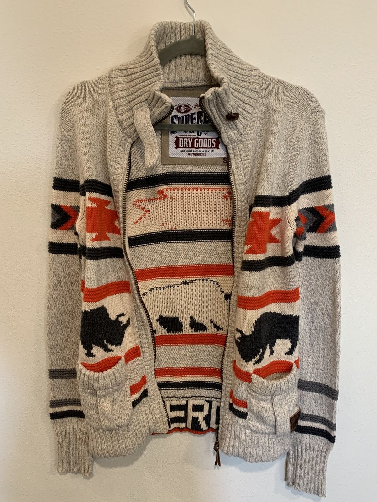 Superdry Superdry Buffalo Knit Zip Up Sweater Size US S / EU 44-46 / 1 - 2 Thumbnail