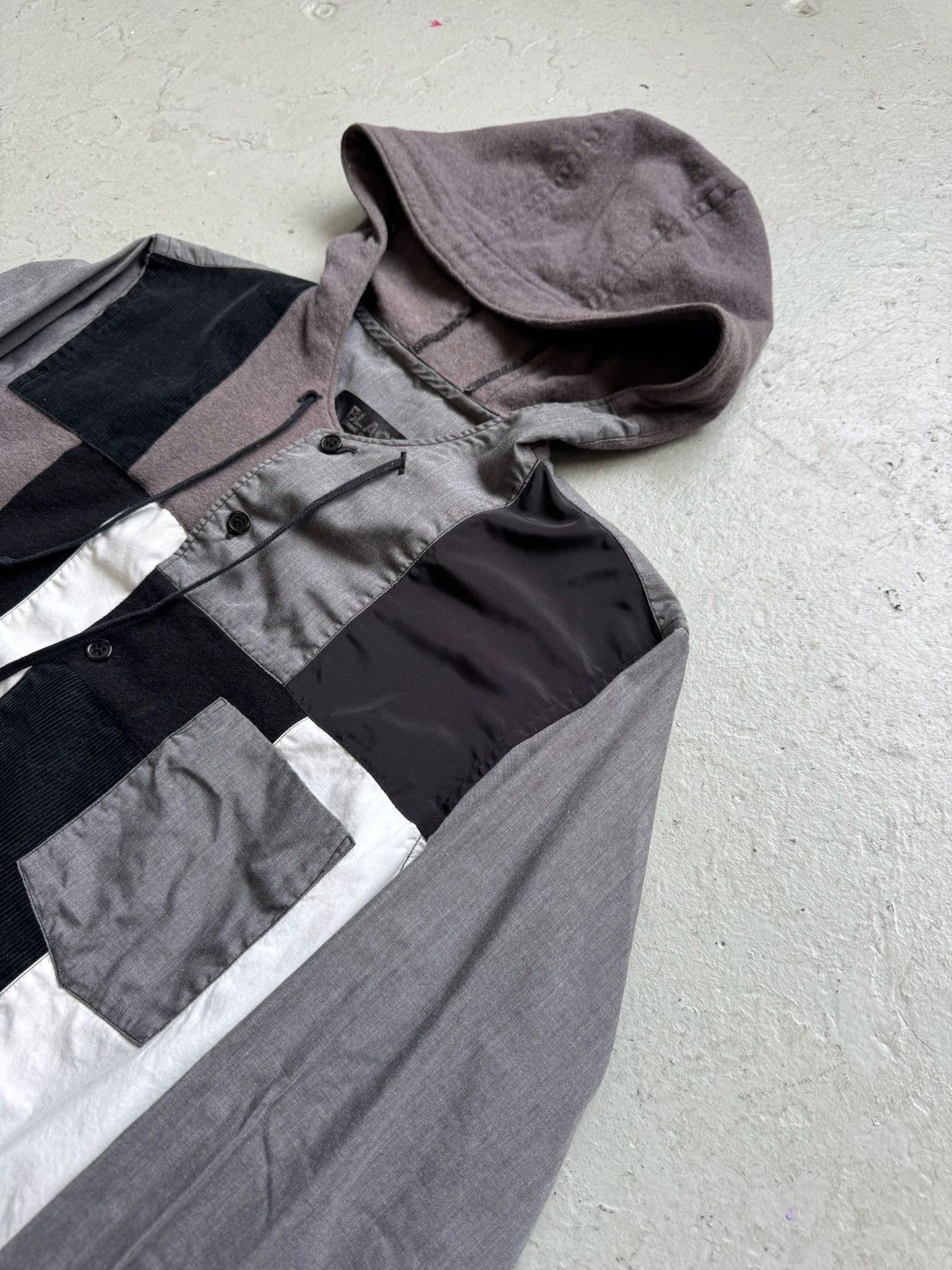 Comme des Garcons Black Comme Des Garcons Black AD2013 Patchwork Sweathshirt Size US S / EU 44-46 / 1 - 2 Thumbnail