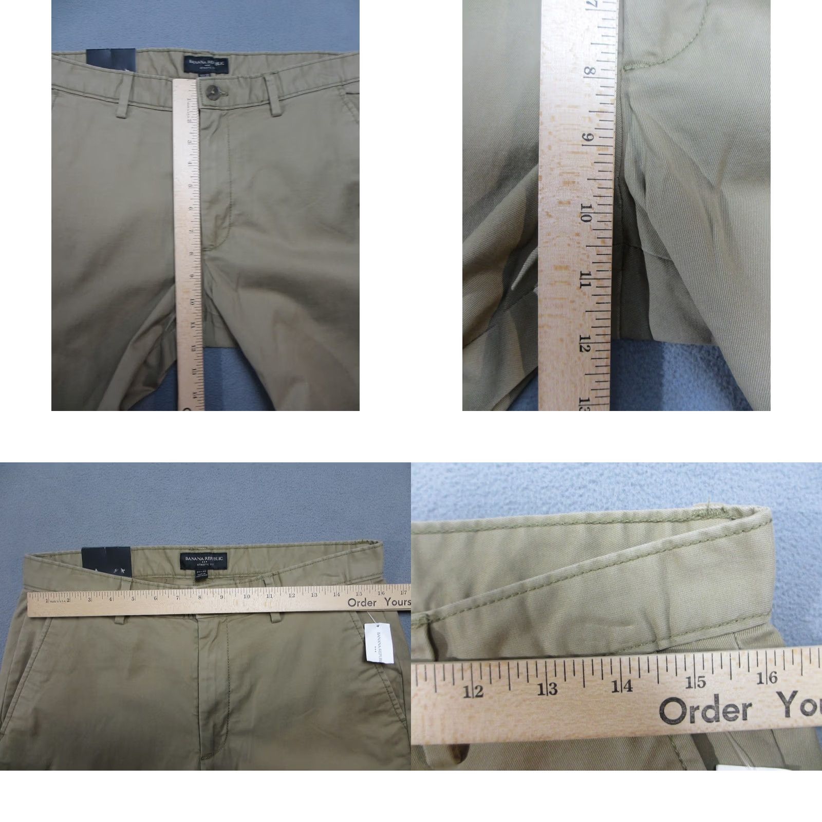 Banana Republic Banana Republic Pants Mens 31X30 Brown Acorn Stretch Athletic Lived-in Chino Size US 31 - 9 Thumbnail