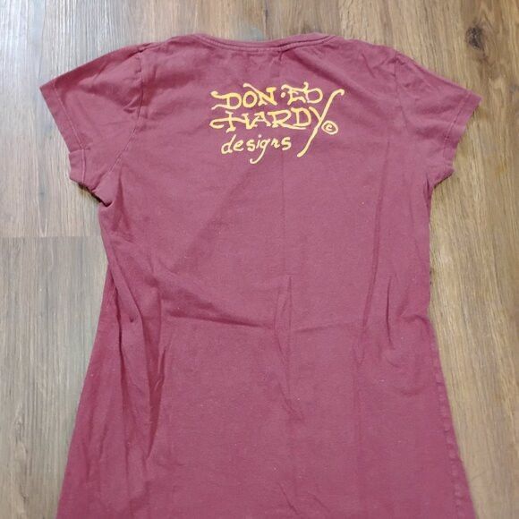 Other Vintage Y2K Ed Hardy Tiger King Joe Exotic T-Shirt Size M / US 6-8 / IT 42-44 - 6 Thumbnail