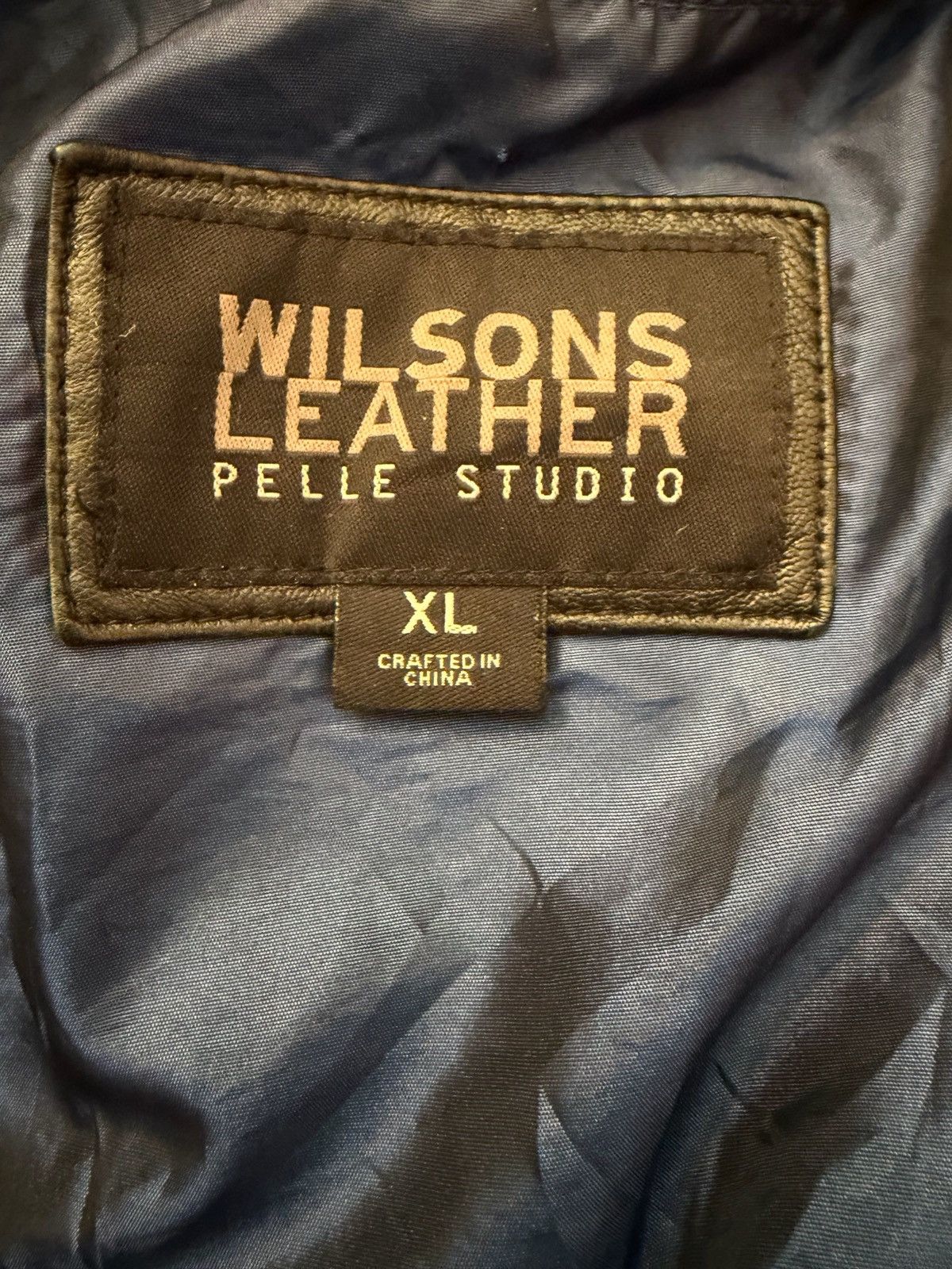 Wilsons Leather WILSONS PELLE STUDIO VINTAGE BLAZER LEATHER JACKET Size XL / US 12-14 / IT 48-50 - 21 Thumbnail