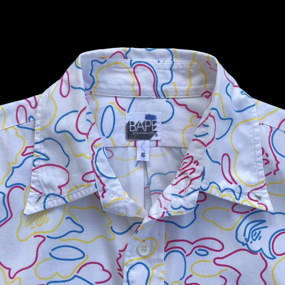 Bape Neon Camo Button Up Shirt Size US S / EU 44-46 / 1 - 11 Thumbnail