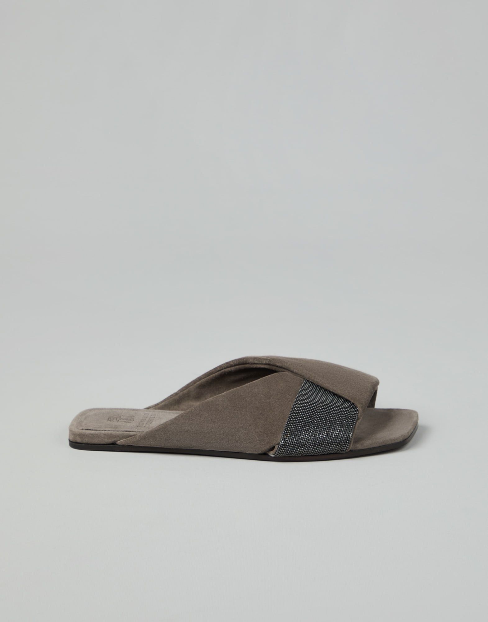 Brunello Cucinelli o1w1db10825 Slippers in Dark Grey Size US 9 / IT 39 - 3 Thumbnail
