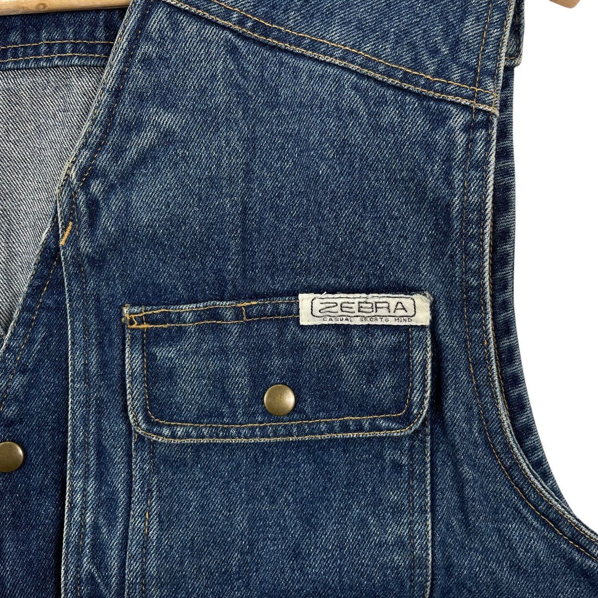 Japanese Brand Vintage Zebra Denim Jeans Tactical Vest Size US L / EU 52-54 / 3 - 5 Thumbnail