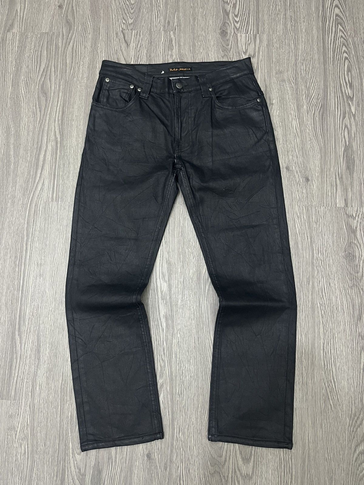 Nudie Jeans Nudie black coated denim Jeans Size US 31 - 1 Thumbnail
