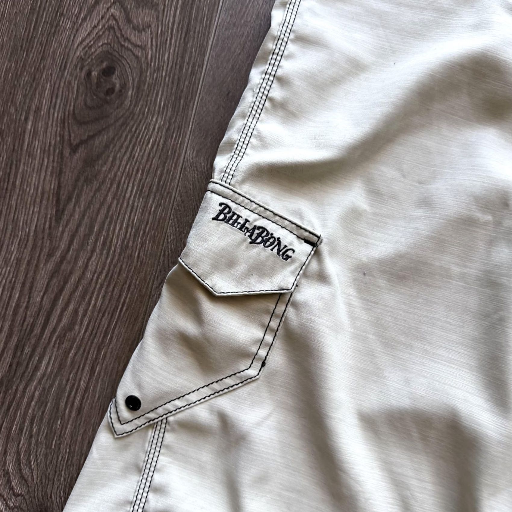Billabong Billabong Board Shorts Mens 36 Beige Cargo Pocket Surf Swim Trunks Y2K Beach Quick Dry Size US 36 / EU 52 - 4 Thumbnail