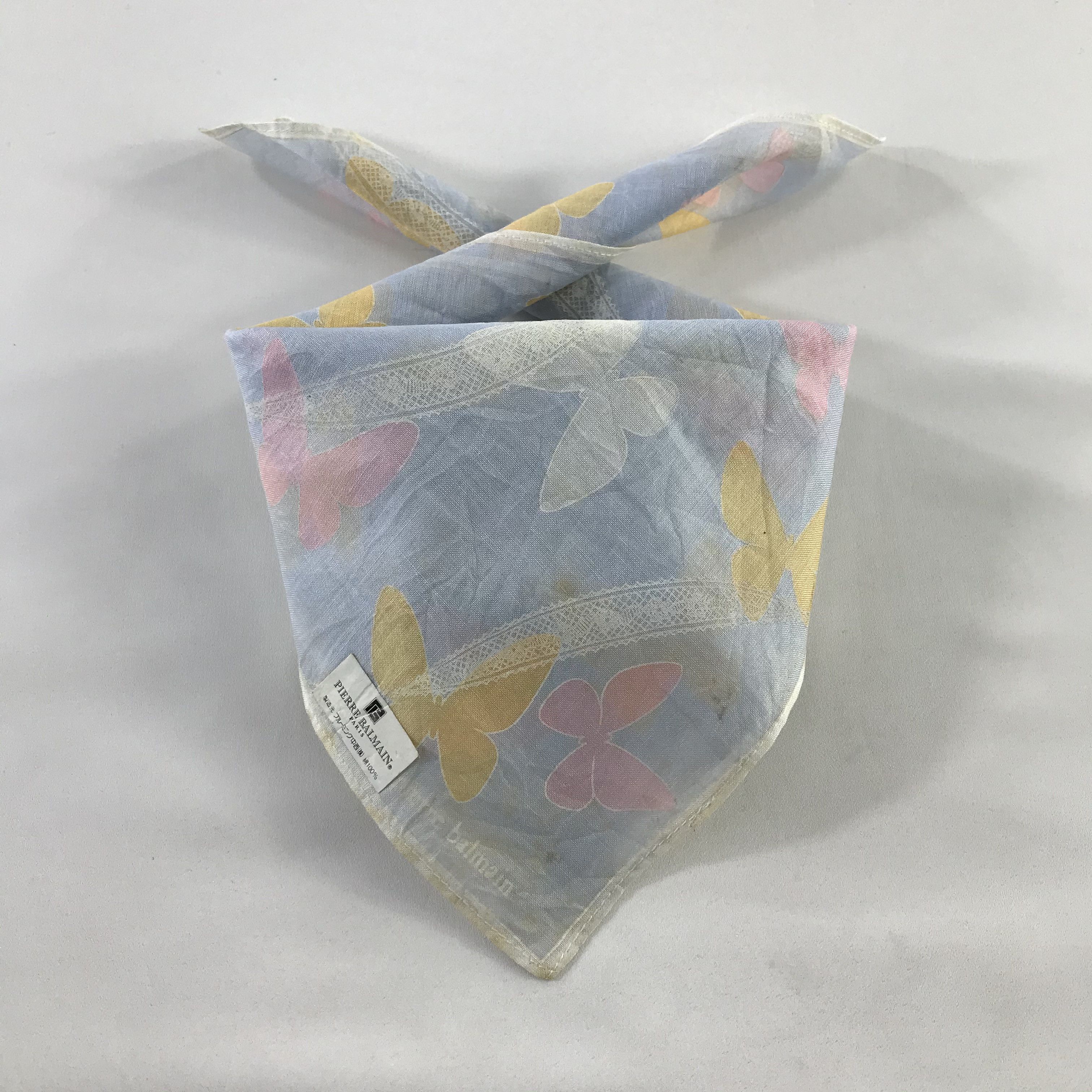 Pierre Balmain × Vintage Pierre Balmain Bandana / Handkerchief / Neckerchief - S1174 Size ONE SIZE - 3 Thumbnail