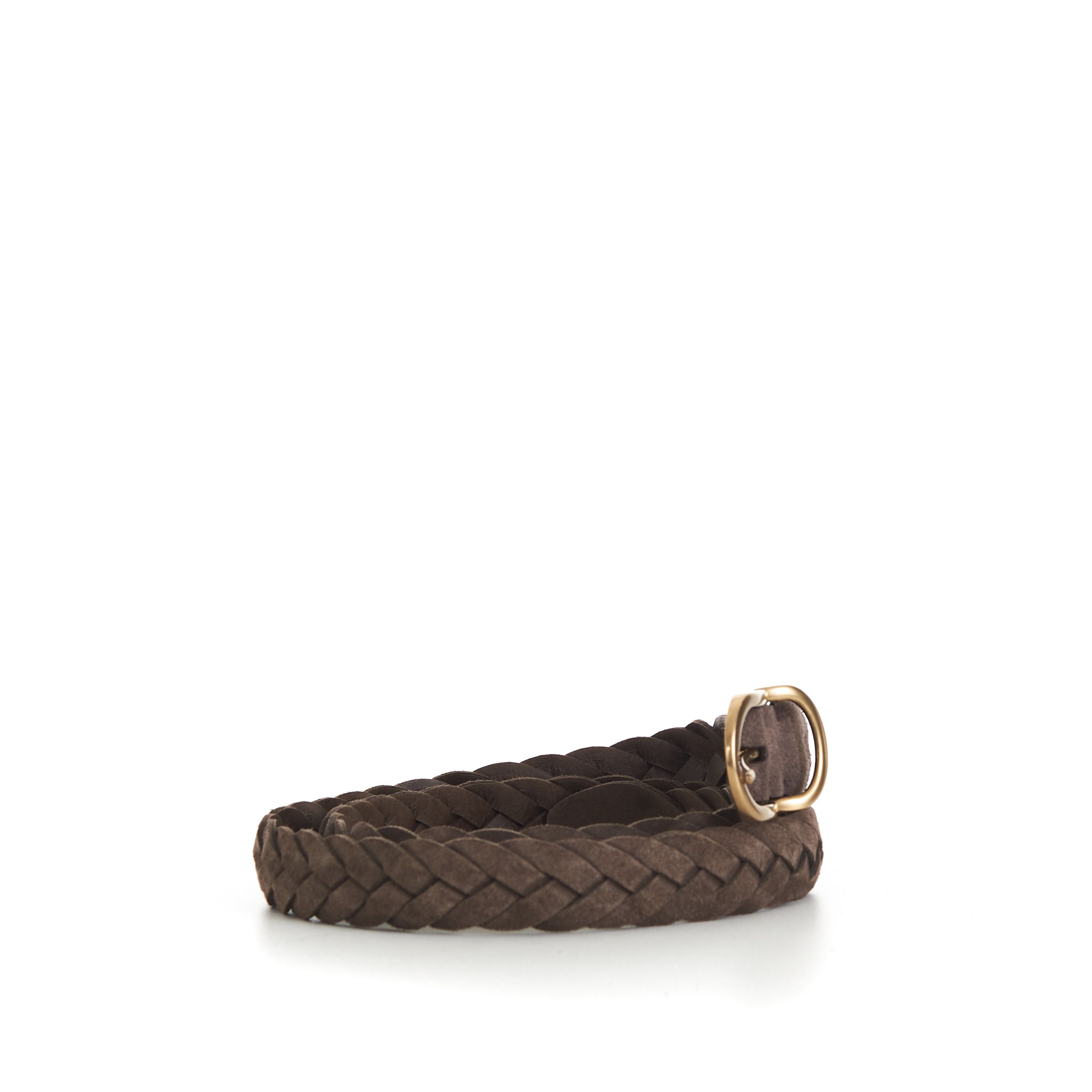 Brunello Cucinelli Braided Belt - Rounded Buckle & Metal Keeper, Suede Size 95 Size ONE SIZE - 9 Thumbnail