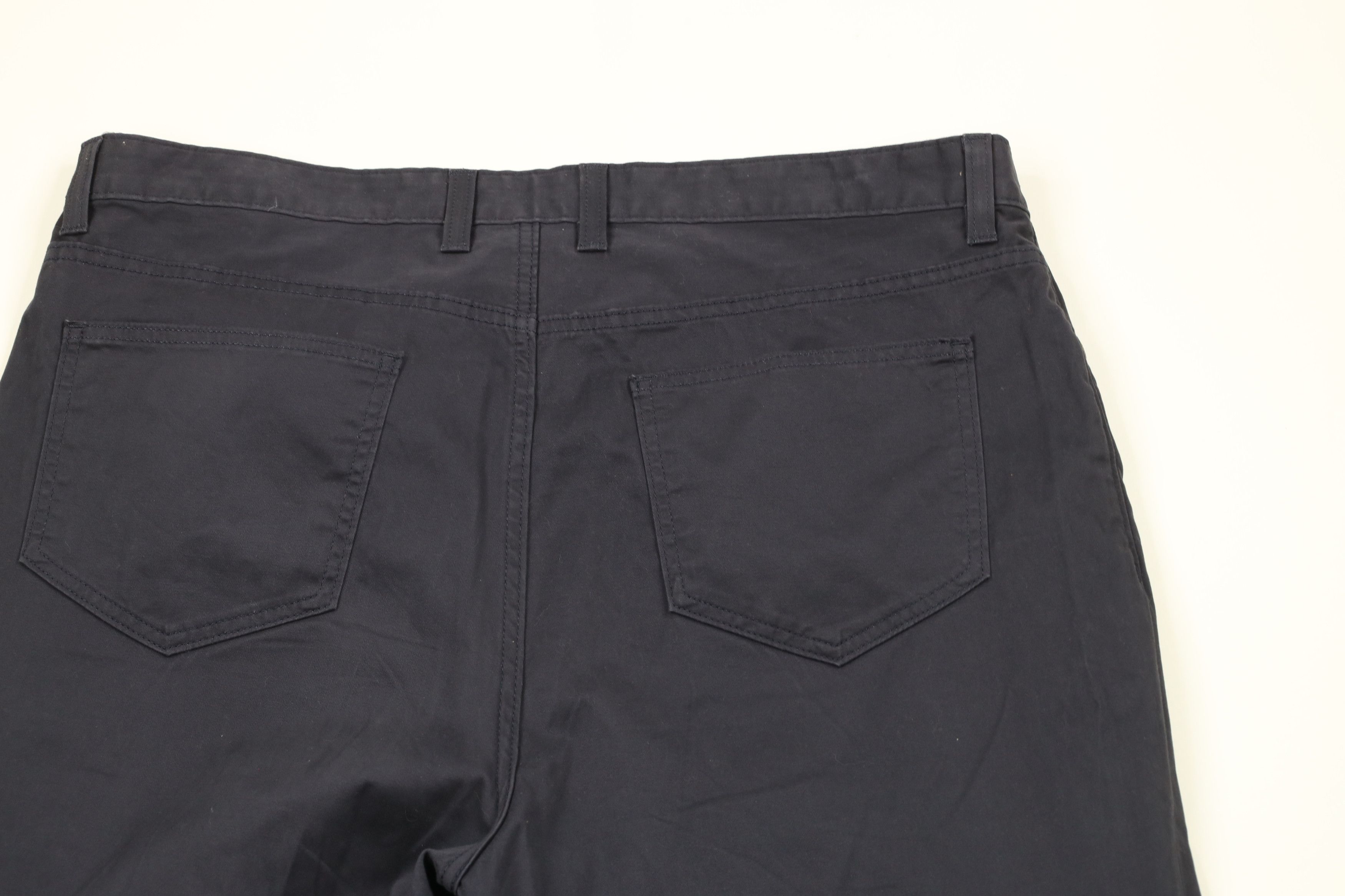 Johnston & Murphy × Vintage Johnston & Murphy Leg Cotton Twill Chino Pants Navy Blue Size US 38 / EU 54 - 9 Thumbnail