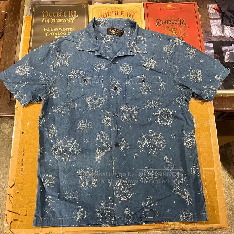 RRL Ralph Lauren RRL Ralph Lauren Short sleeved T-shirt Hawaiian shirt Size US M / EU 48-50 / 2 - 1 Thumbnail