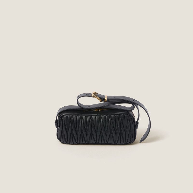 Miu Miu o1B3y1r0526 Size: OS / Matelassé Nappa Leather Shoulder Bag Size ONE SIZE - 4 Thumbnail