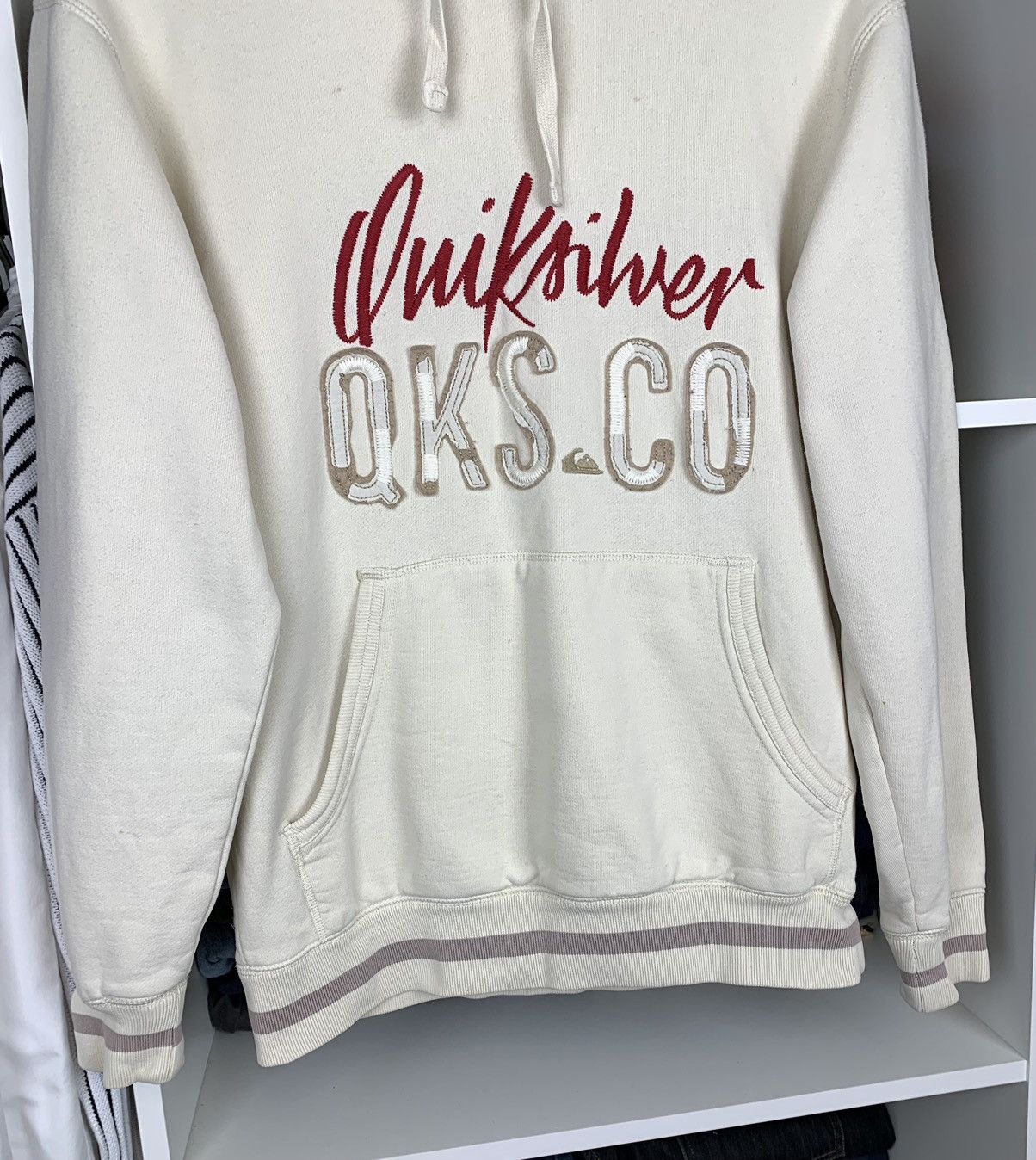Quiksilver × Vintage Vintage Quiksilver Big Logo Hoodie Size US S / EU 44-46 / 1 - 16 Thumbnail