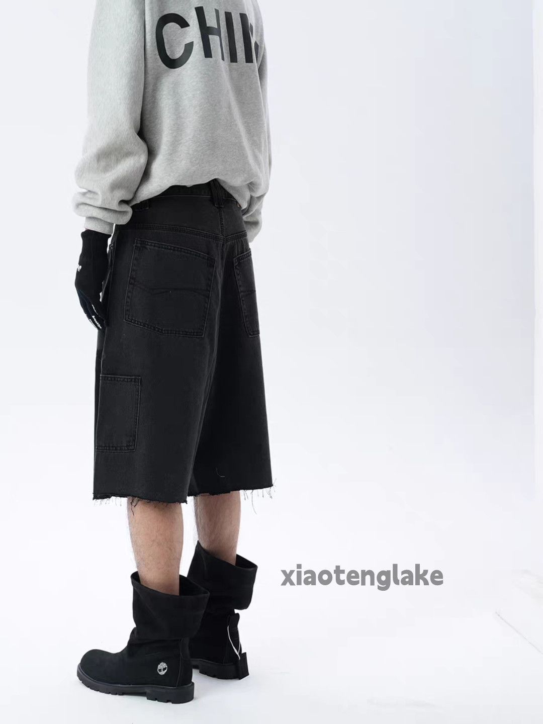 Vintage Xz skate hiphop faded loose carpenter flared shorts Size US 30 / EU 46 - 4 Thumbnail