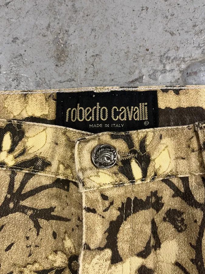 Roberto Cavalli × Vintage FW2002 Roberto Cavalli Flower Nature Forest Relaxed Pants Size US 32 / EU 48 - 9 Thumbnail