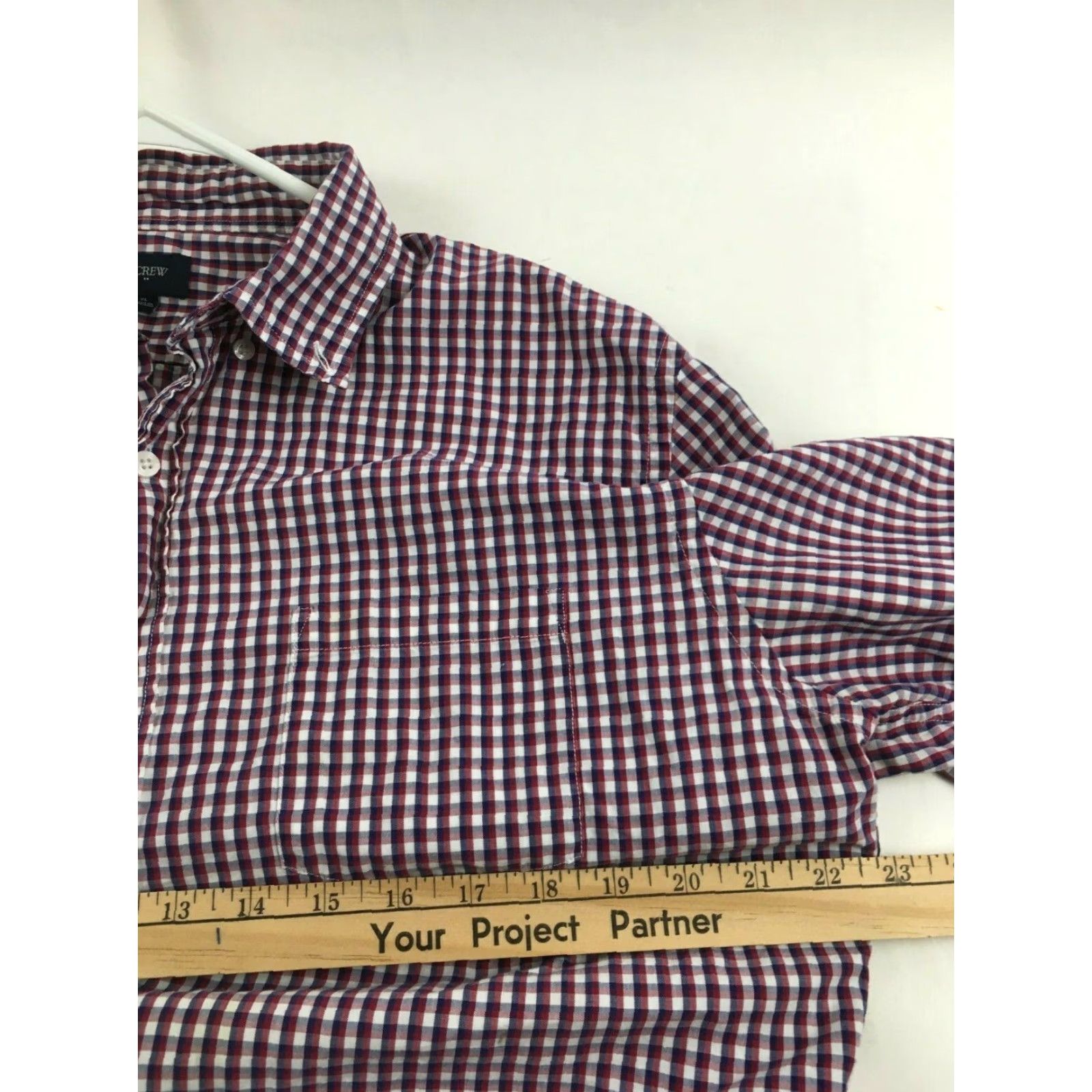 J.Crew J.Crew Shirt Men's XL Button-Up Long Sleeve Relaxed Fit Side Pocket Plaid Size US XL / EU 56 / 4 - 3 Thumbnail