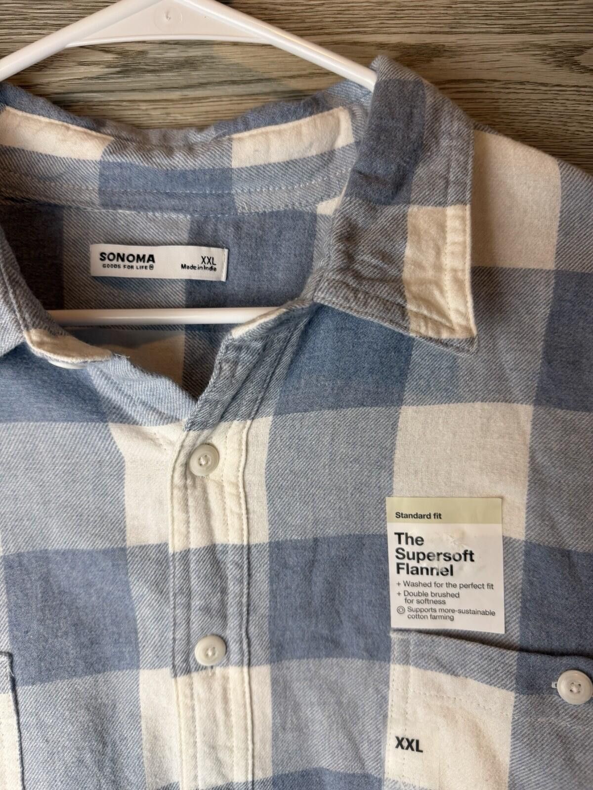 Sonoma 8 Sonoma Men’s Flannel Shirt Lot 2XL Plaid Button Up Size US XXL / EU 58 / 5 - 8 Thumbnail