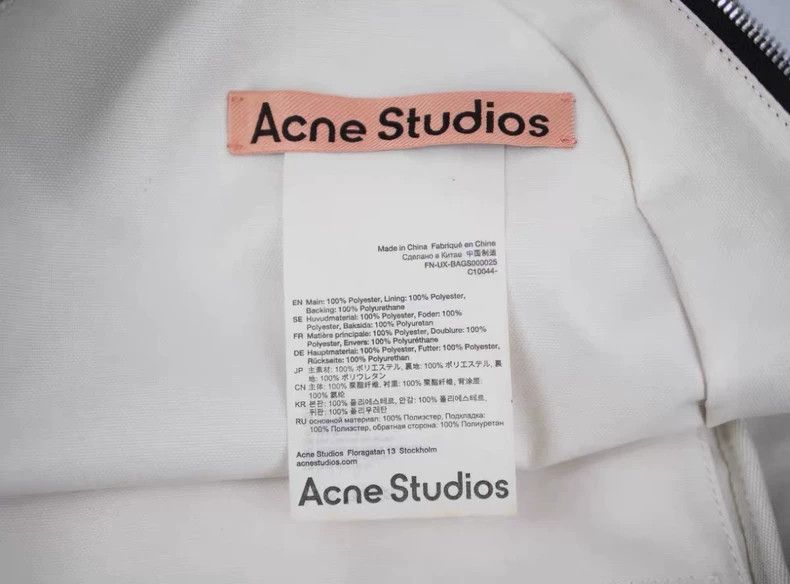 Acne Studios Acne Studios FW20 Black Untrimmed Canvas Backpack Size ONE SIZE - 7 Thumbnail