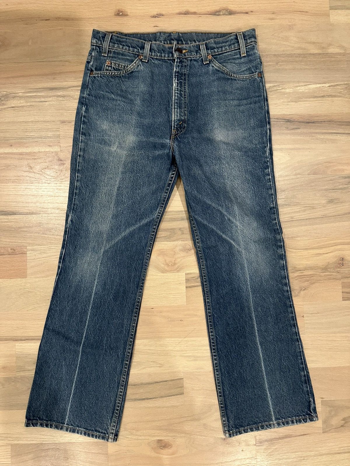 Levi's Vintage 80s Levis 20517 0217 Bootcut Great Fade 34x29 Size US 34 / EU 50 - 1 Thumbnail