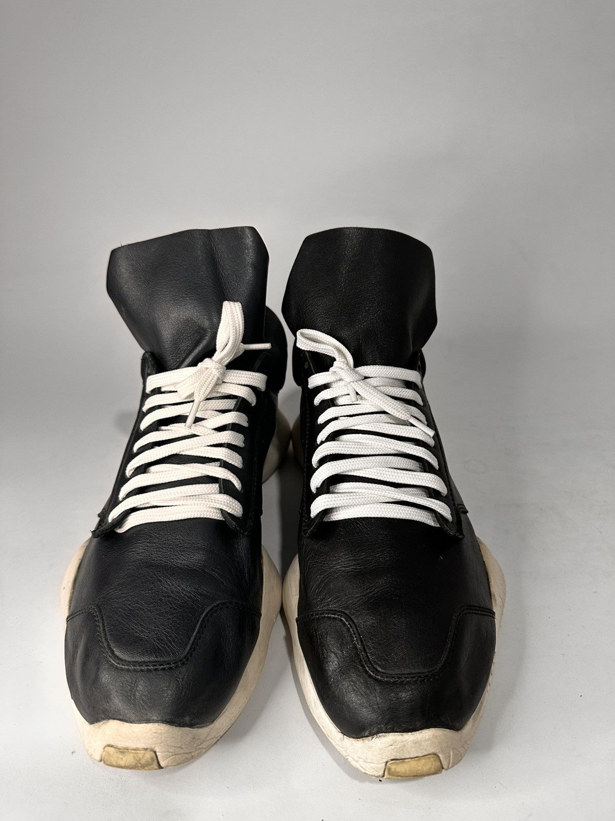 Adidas × Rick Owens Adidas x Rick Owens Tech Runner Black and White. Size US 9.5 / EU 42-43 - 4 Thumbnail