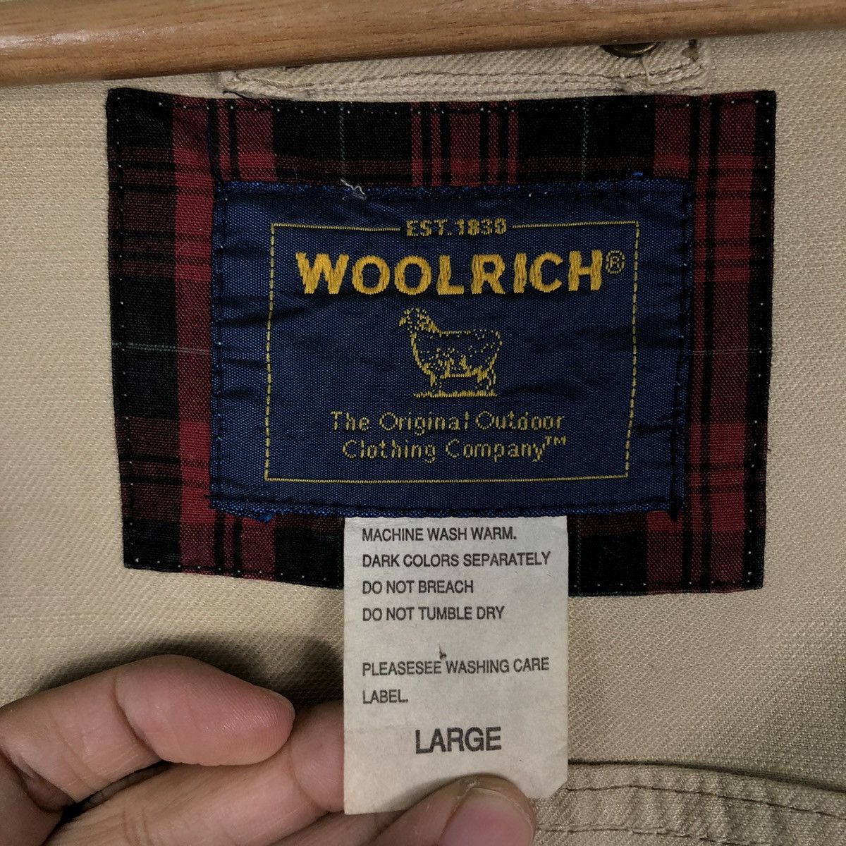 Woolrich Woolen Mills 🔥Vintage Biker Jacket Woolrich Blanket Tartan Lining Size US L / EU 52-54 / 3 - 18 Thumbnail