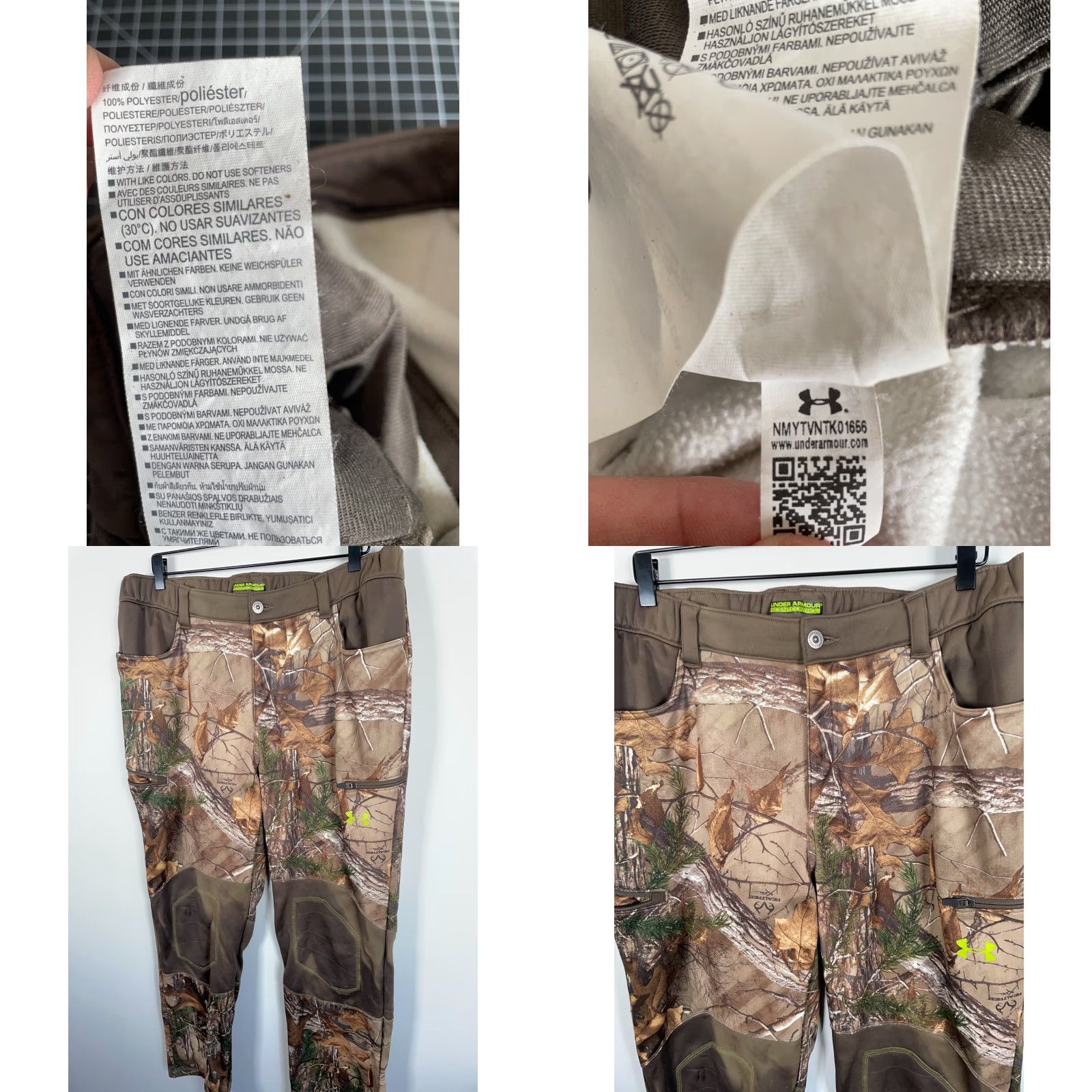 Under Armour Under Armour Scent Control Camo Pants Men XL Brown Camouflage Reinforced Knee Size US 36 / EU 52 - 9 Thumbnail