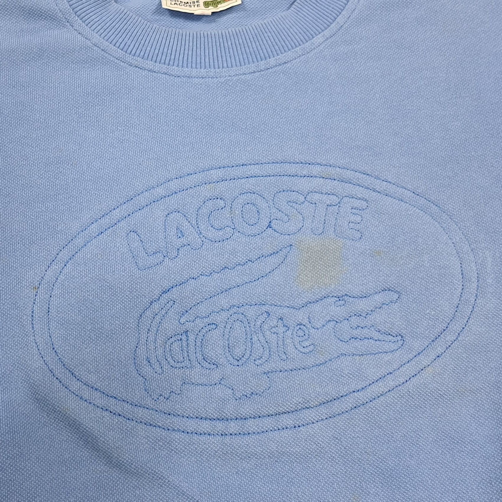 Lacoste Vintage Chemise Lacoste Big Logo Embossed Sweatshirt C306N6 Size US S / EU 44-46 / 1 - 2 Thumbnail