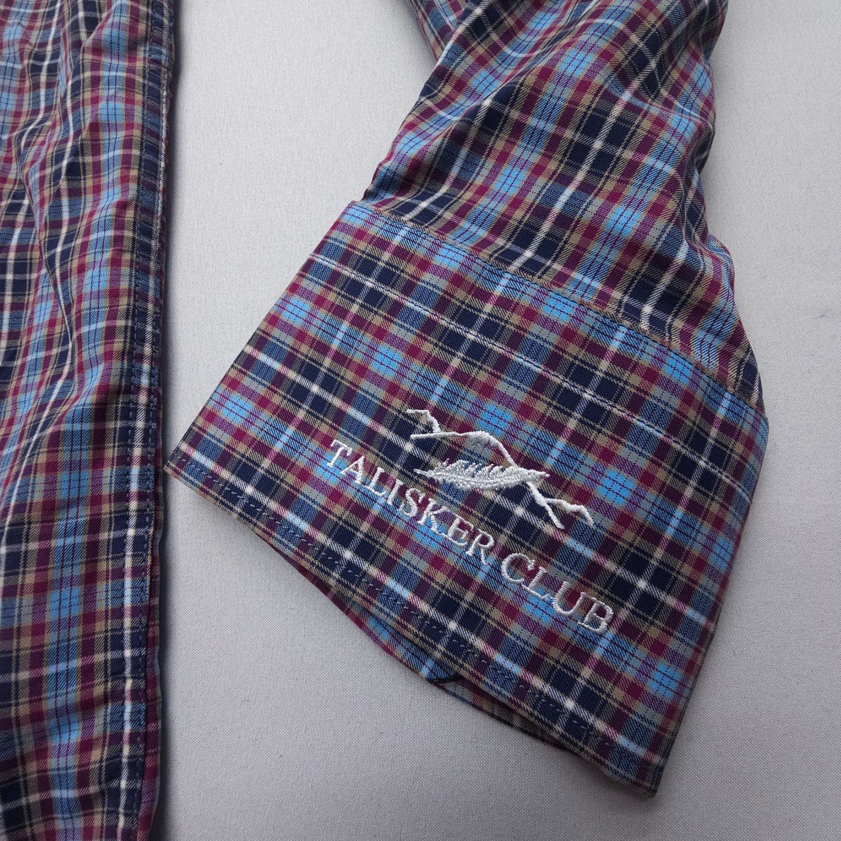 Peter Millar VINTAGE Peter Millar Lawson Performance Tattersall Button Shirt XL Stretch Talisker Club Size US XL / EU 56 / 4 - 5 Thumbnail