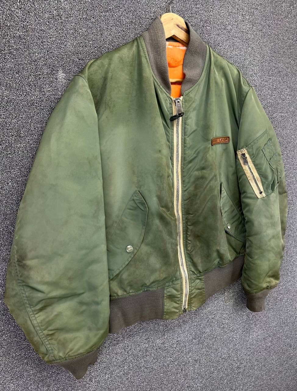 Avirex Vintage Avirex Trashed Rare Bomber Jacket Size US M / EU 48-50 / 2 - 2 Thumbnail