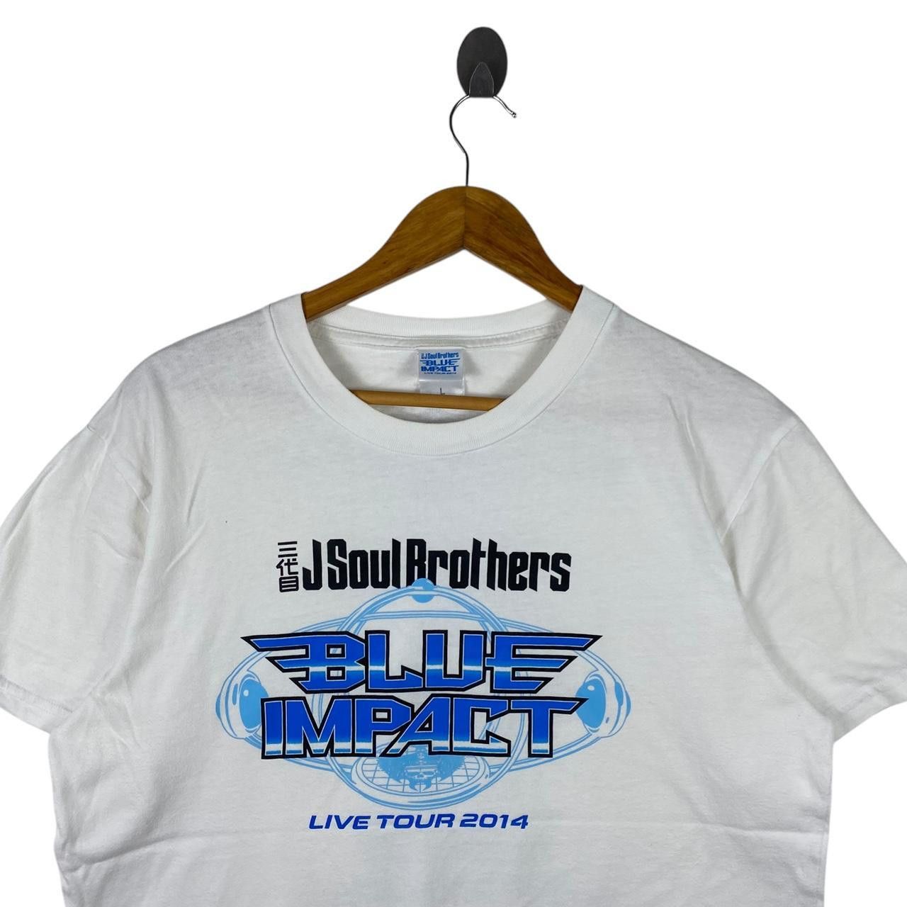Band Tees J SOUL BROTHERS Exile Tribe Blue Impact 2014 Tour Tee Shirt Size US L / EU 52-54 / 3 - 2 Thumbnail