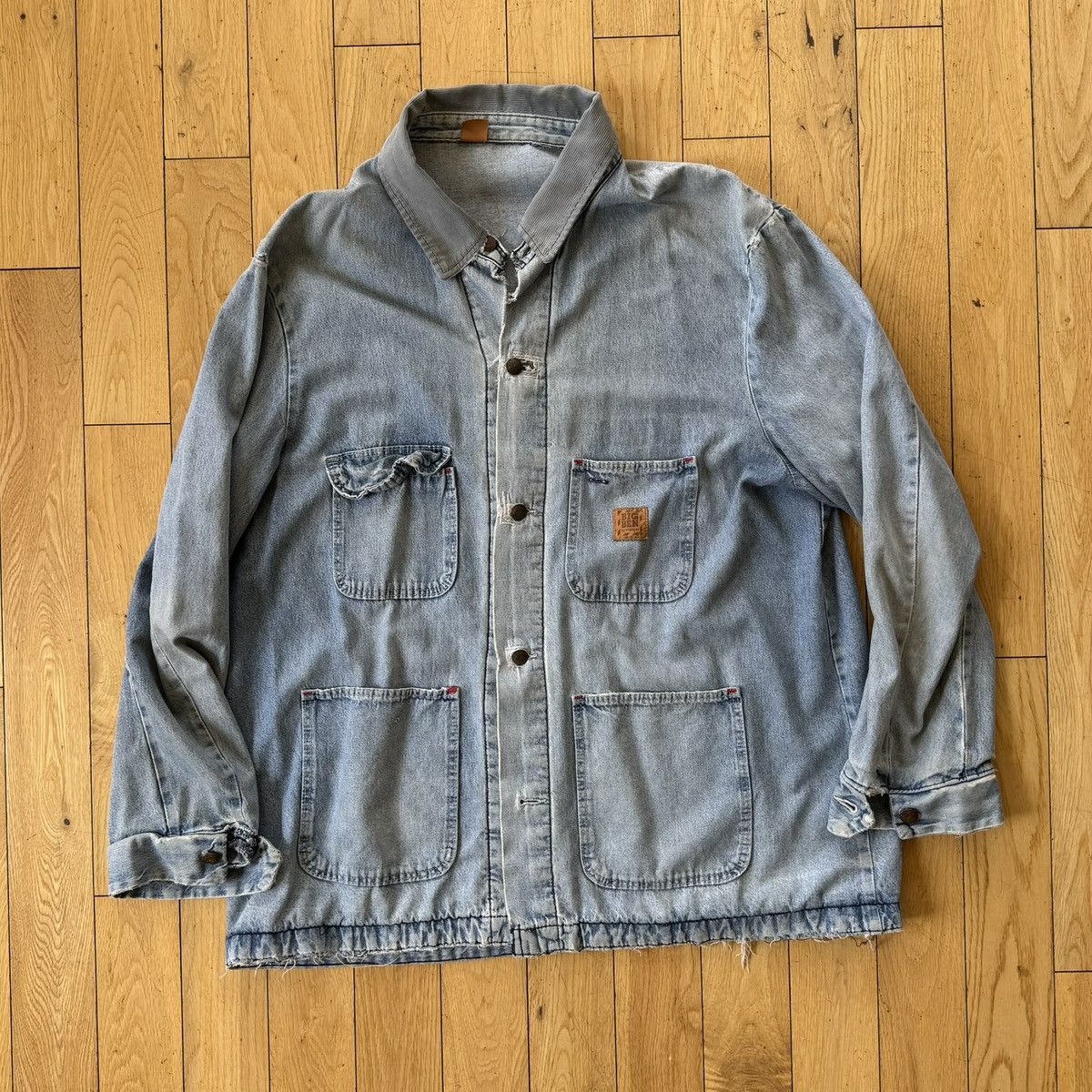 Vintage Vintage Big Ben x Wrangler Denim Shirt Size US XL / EU 56 / 4 - 1 Thumbnail