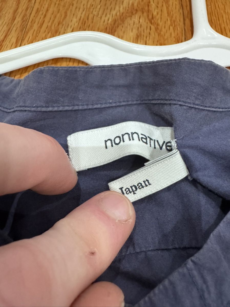 Nonnative Nonnative Navy Stand Collar Shirt Size US M / EU 48-50 / 2 - 5 Thumbnail