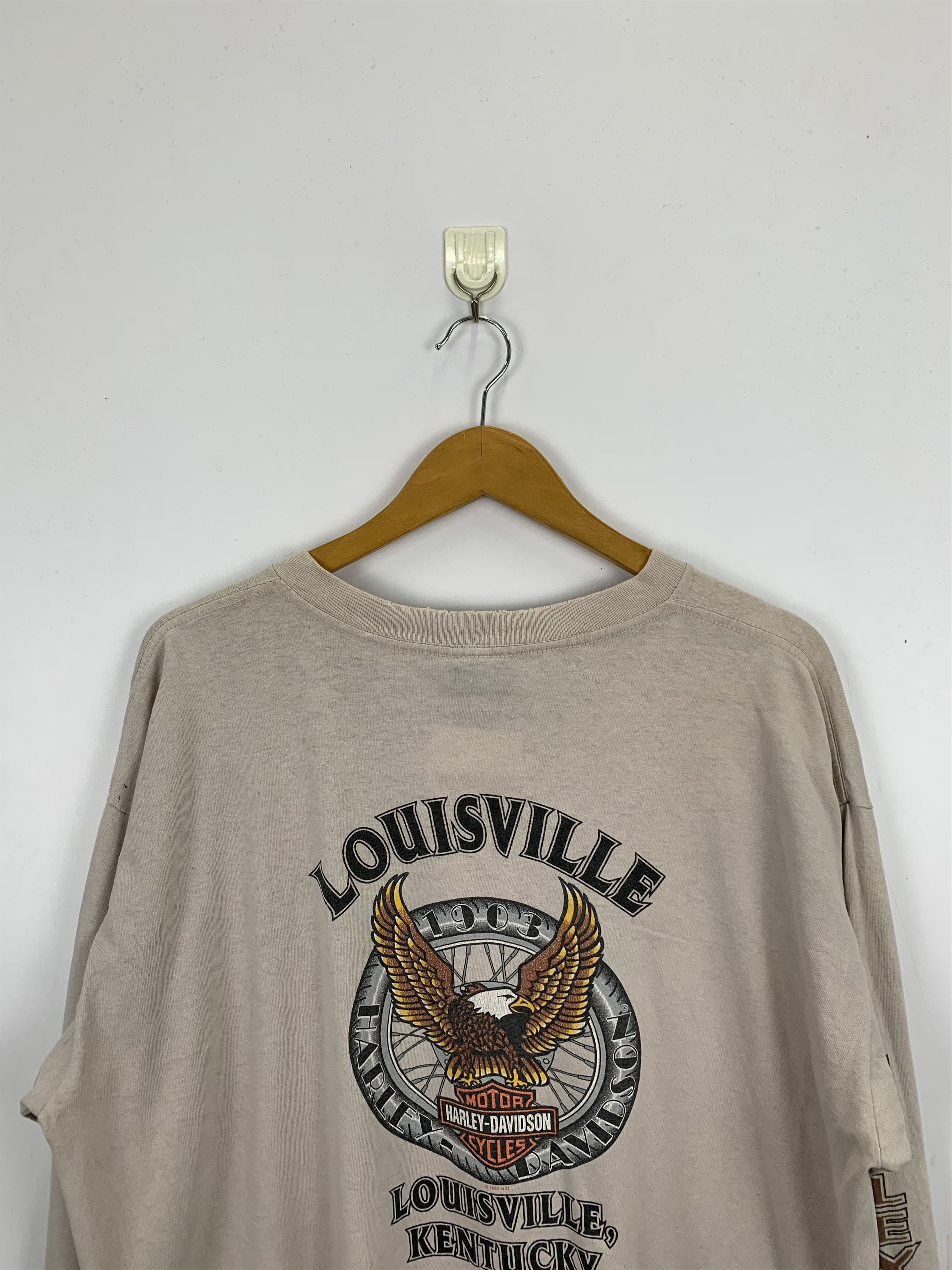 Harley Davidson Vintage 90s Harley Davidson Long Sleeve T Shirt TA0238 Size US XL / EU 56 / 4 - 3 Thumbnail