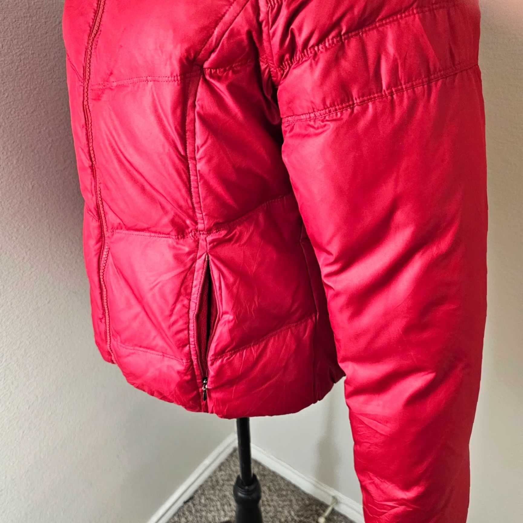 Vintage Moda International Red Down Puffer Jacket Size M Warm Soft Casual Winter Size M / US 6-8 / IT 42-44 - 3 Thumbnail