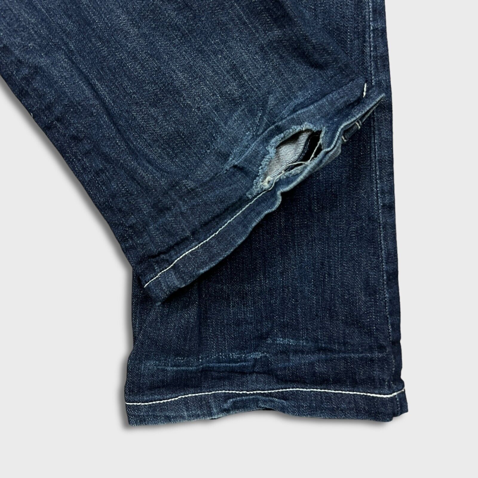 True Religion × Vintage True Religion Jeans 28x30 Hi-Rise Boot Distress Denim Pants Size 28" / US 6 / IT 42 - 5 Thumbnail